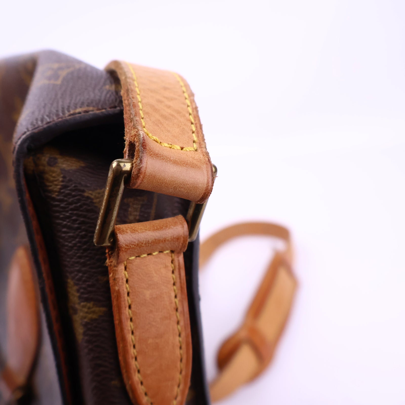 J3192 Louis Vuitton Crossbody Bag Saint Cloud GM Monogram | Pre-Owned Excellent Brown Coated canvas, leather trim Monogram