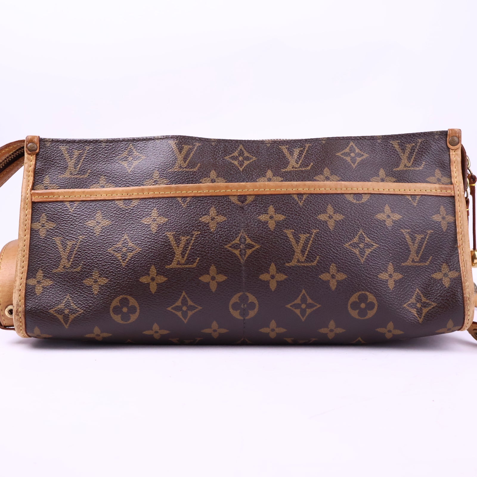 J3193 Louis Vuitton Crossbody Bag Popincourt Long Monogram | Pre-Owned Excellent Brown Coated canvas, leather trim Monogram