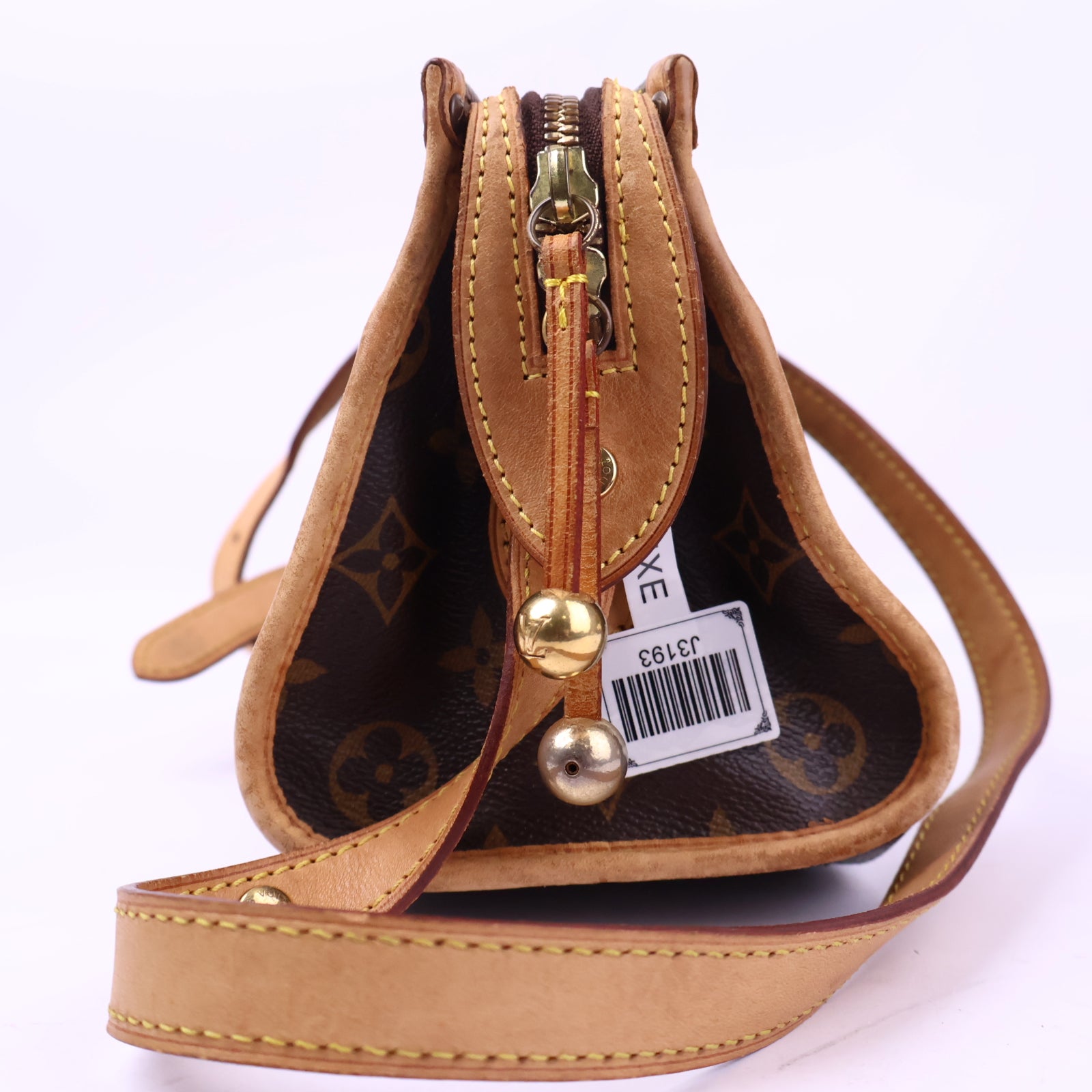J3193 Louis Vuitton Crossbody Bag Popincourt Long Monogram | Pre-Owned Excellent Brown Coated canvas, leather trim Monogram
