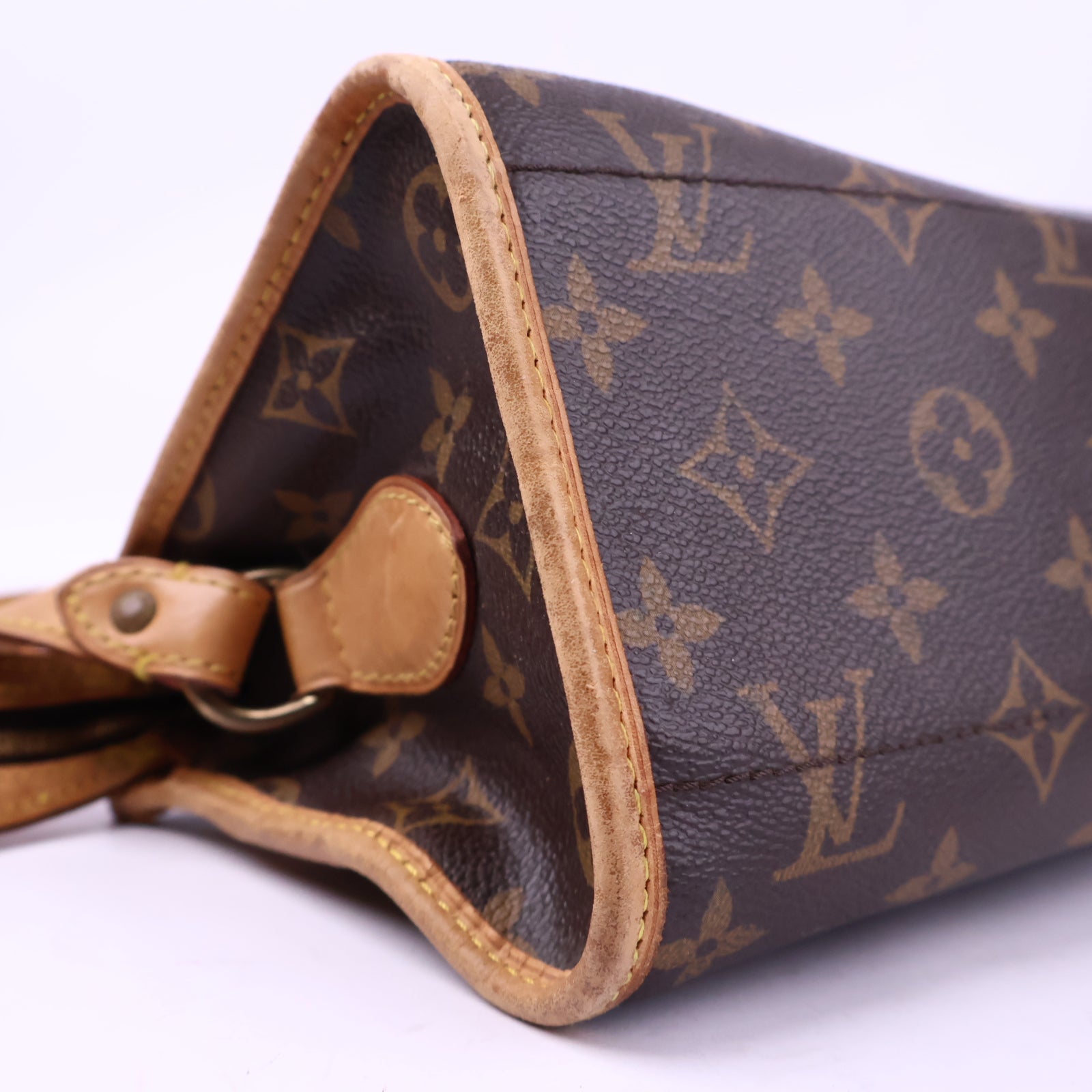 J3193 Louis Vuitton Crossbody Bag Popincourt Long Monogram | Pre-Owned Excellent Brown Coated canvas, leather trim Monogram