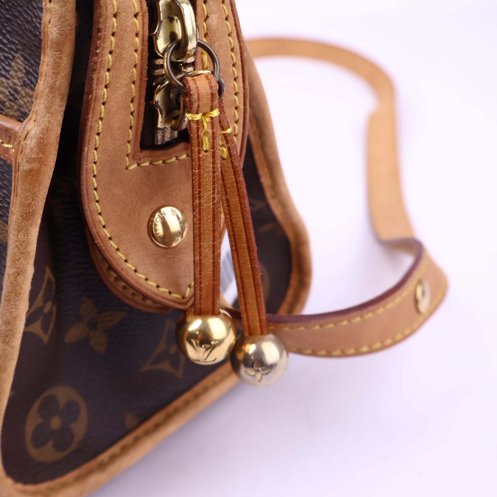 J3193 Louis Vuitton Crossbody Bag Popincourt Long Monogram | Pre-Owned Excellent Brown Coated canvas, leather trim Monogram