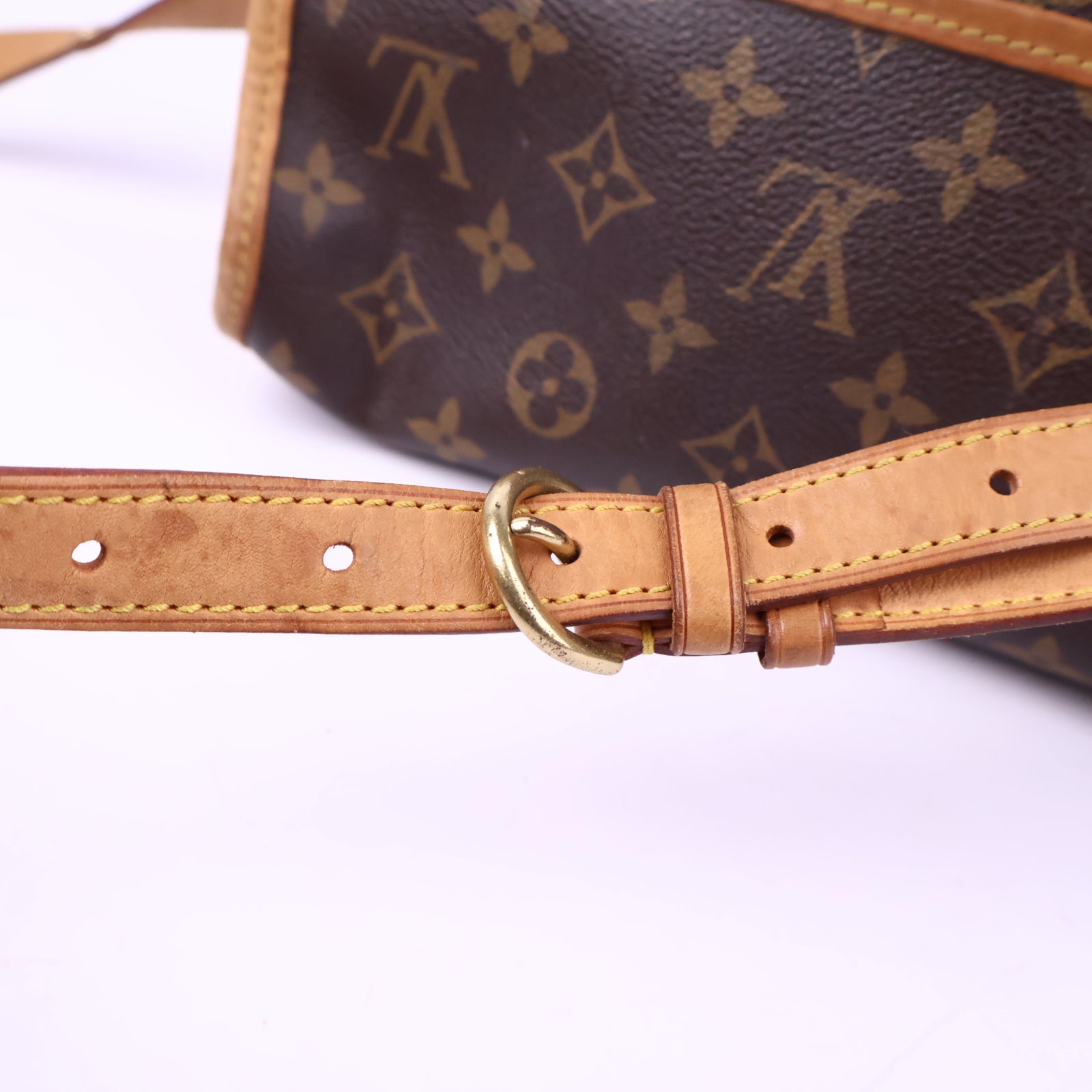 J3193 Louis Vuitton Crossbody Bag Popincourt Long Monogram | Pre-Owned Excellent Brown Coated canvas, leather trim Monogram