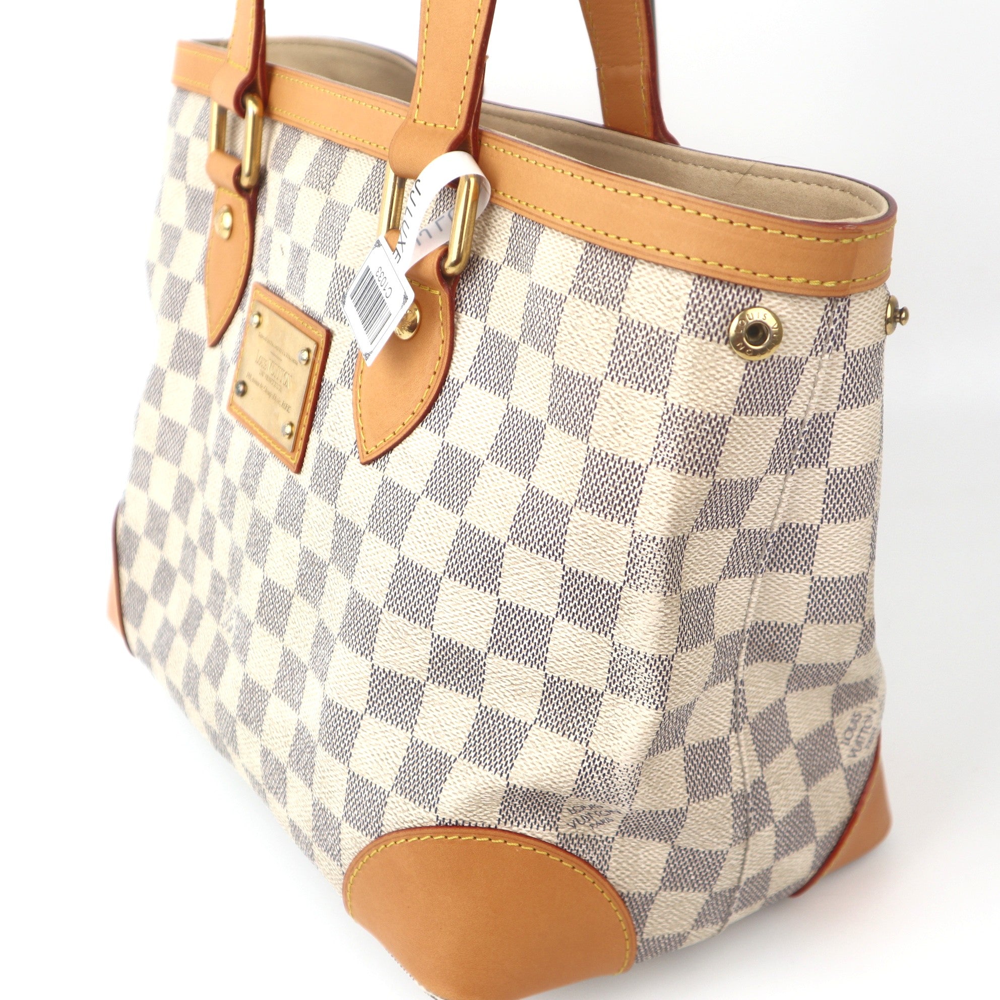 C1033 Louis Vuitton Damier Azur Hampstead PM tote bag-Pre Owned