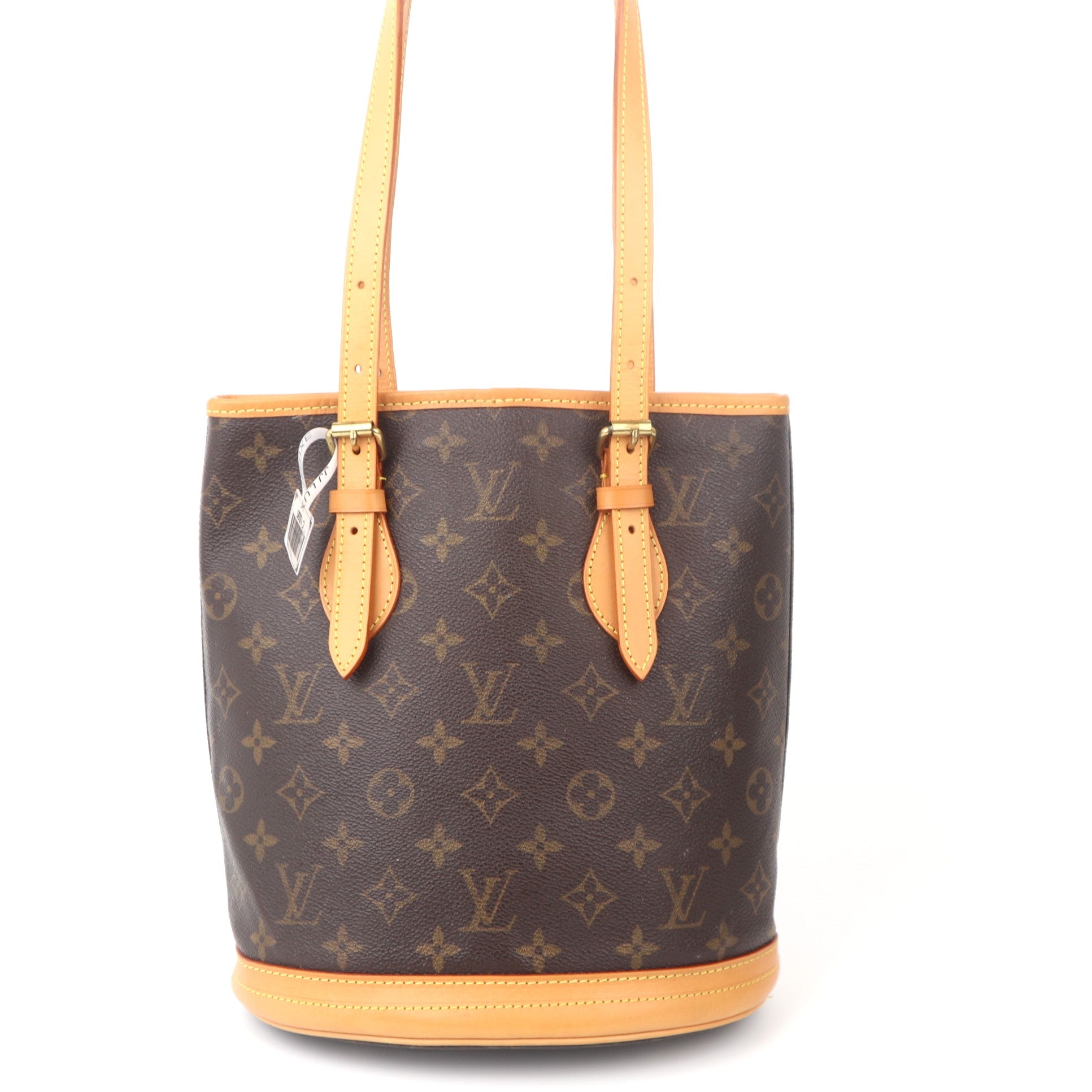 C1035 Louis Vuitton Brown Monogram Petit Bucket Bag-Pre Owned