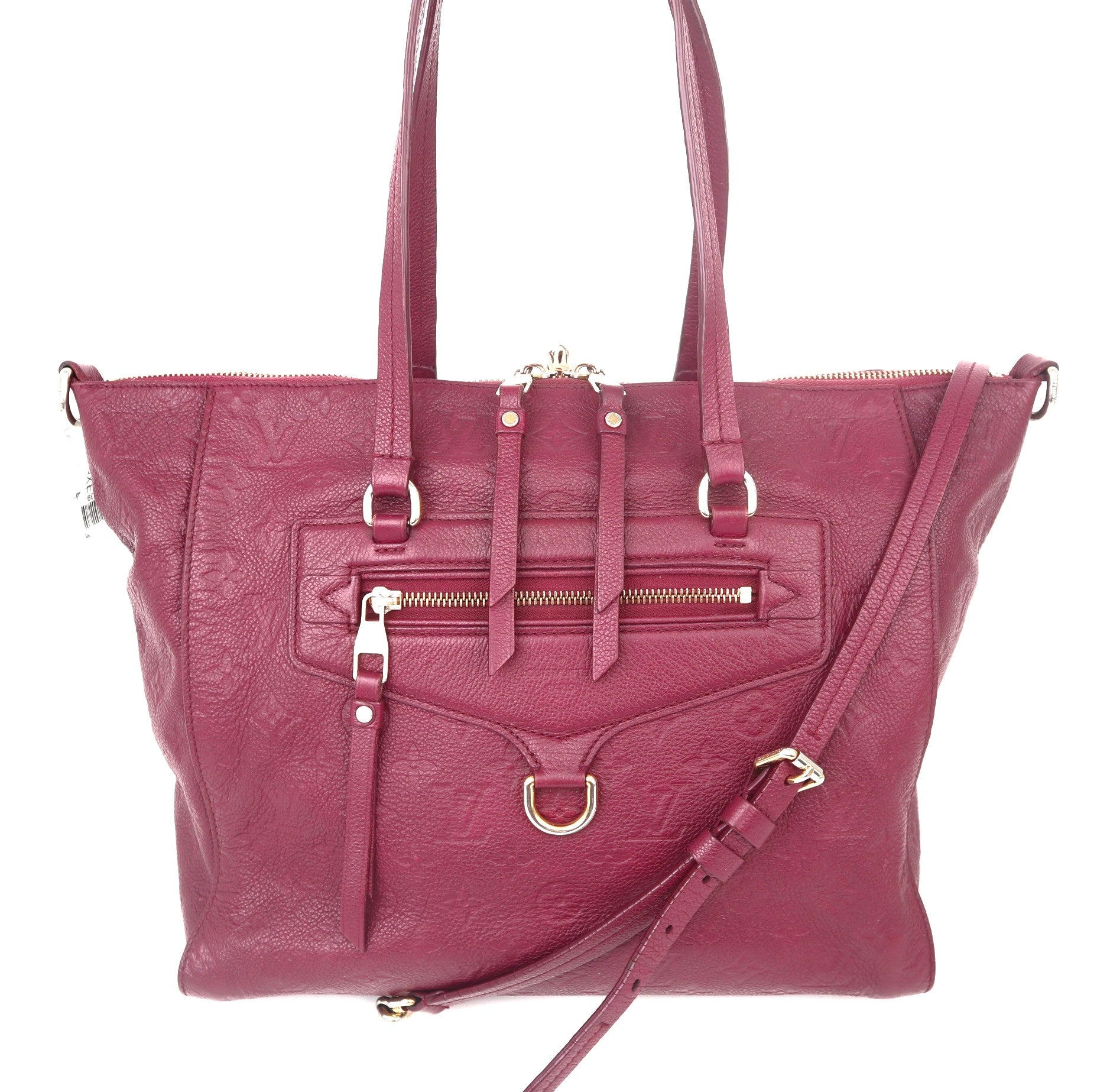 C1039 Louis Vuitton Aurore Monogram Empreinte Leather Lumineuse Bag-Pre Owned