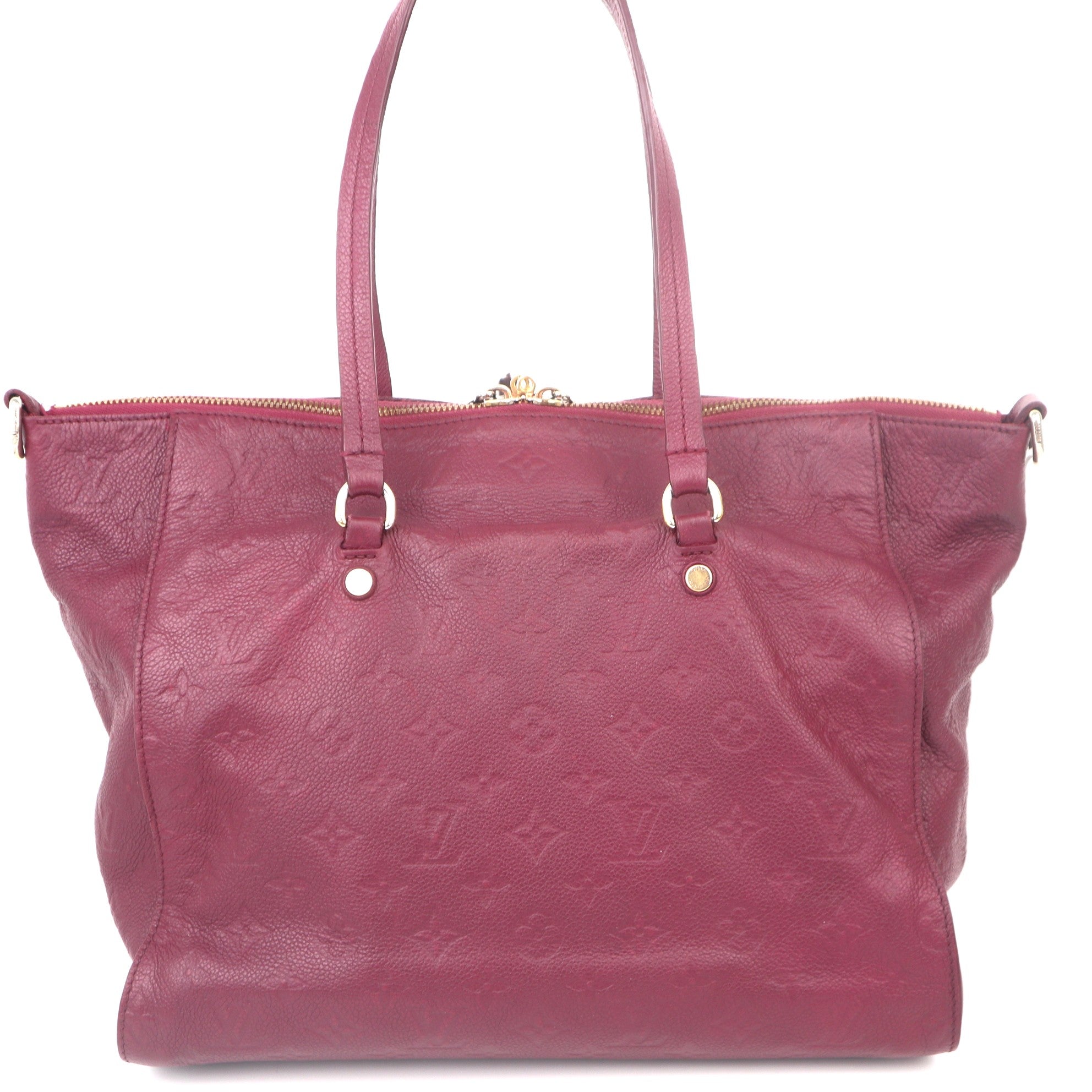 C1039 Louis Vuitton Aurore Monogram Empreinte Leather Lumineuse Bag-Pre Owned