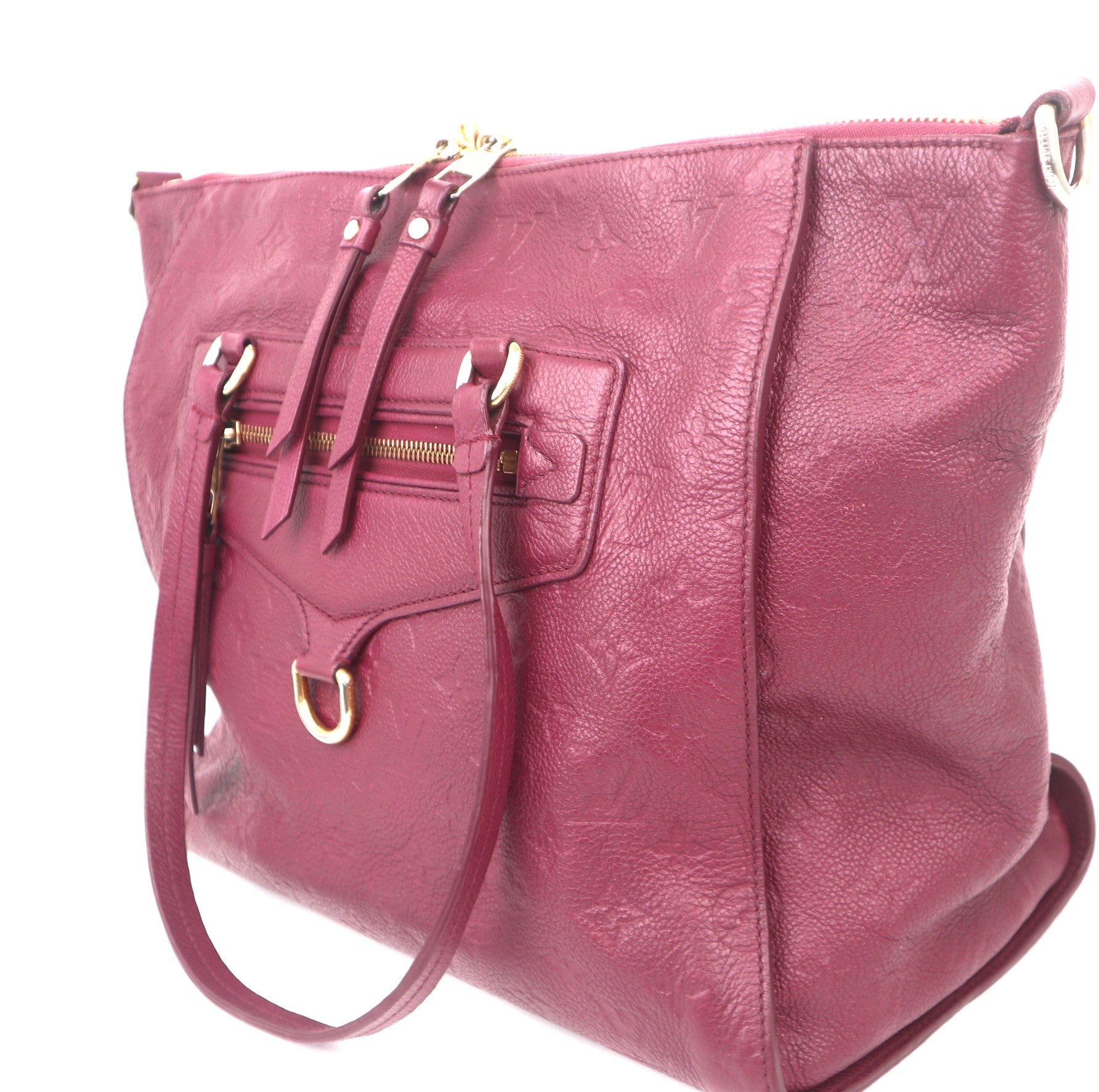 C1039 Louis Vuitton Aurore Monogram Empreinte Leather Lumineuse Bag-Pre Owned