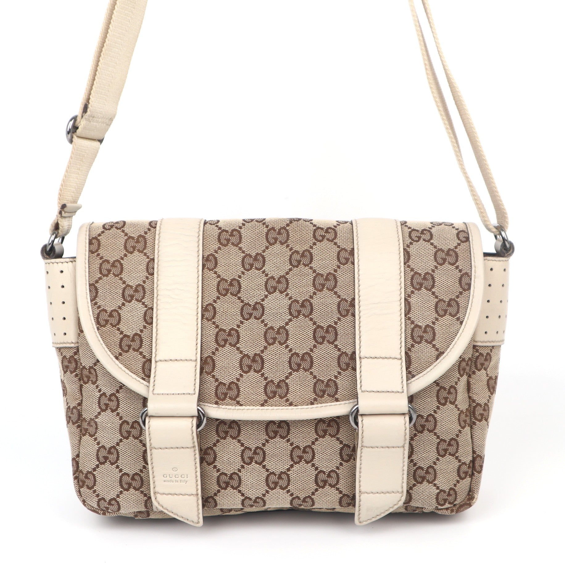 C1043 Gucci GG Canvas Crossbody - Pre Owned