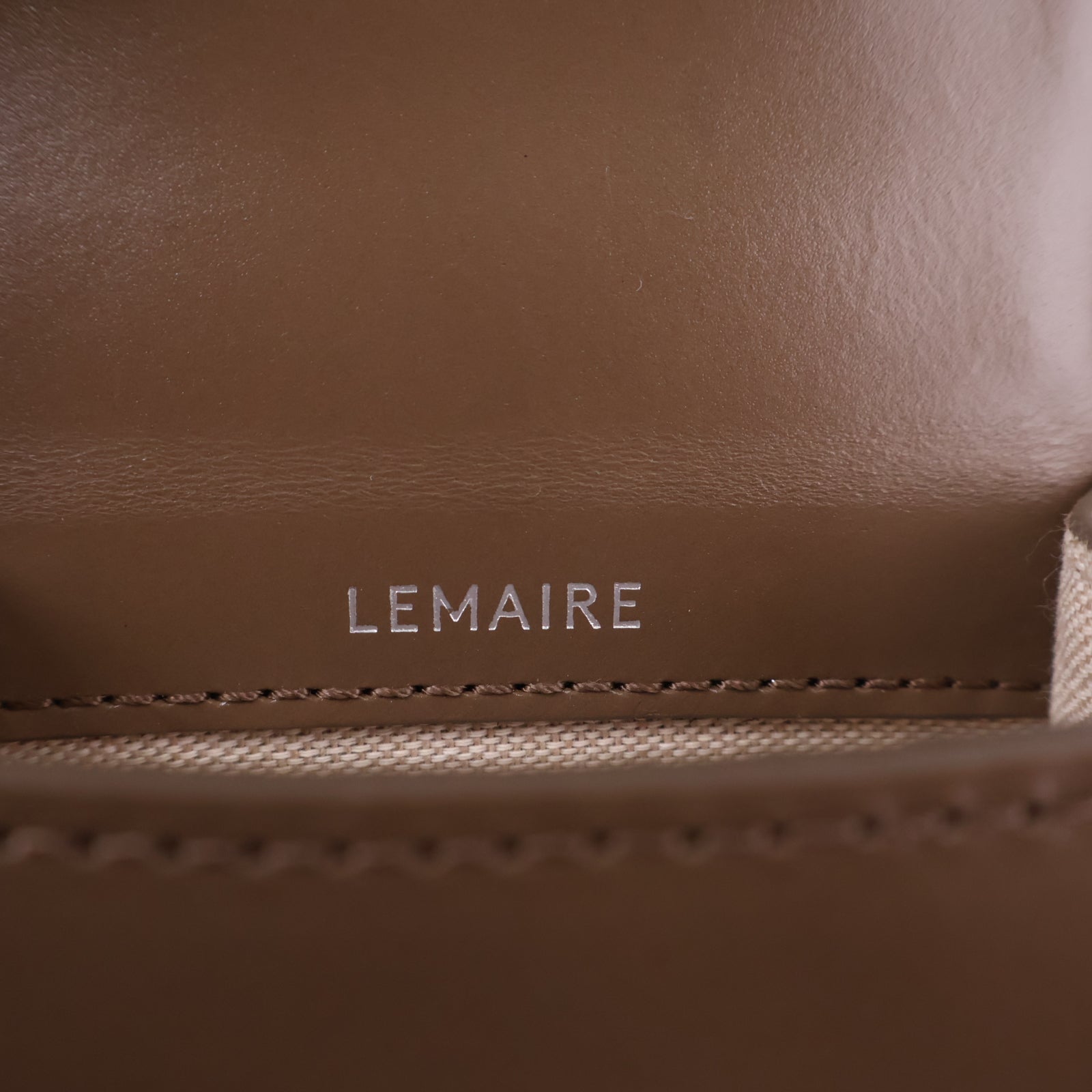 J3000 Lemaire Mini Bag Mini Camera Bag | Pre-Owned Like New Bronze Khaki leather