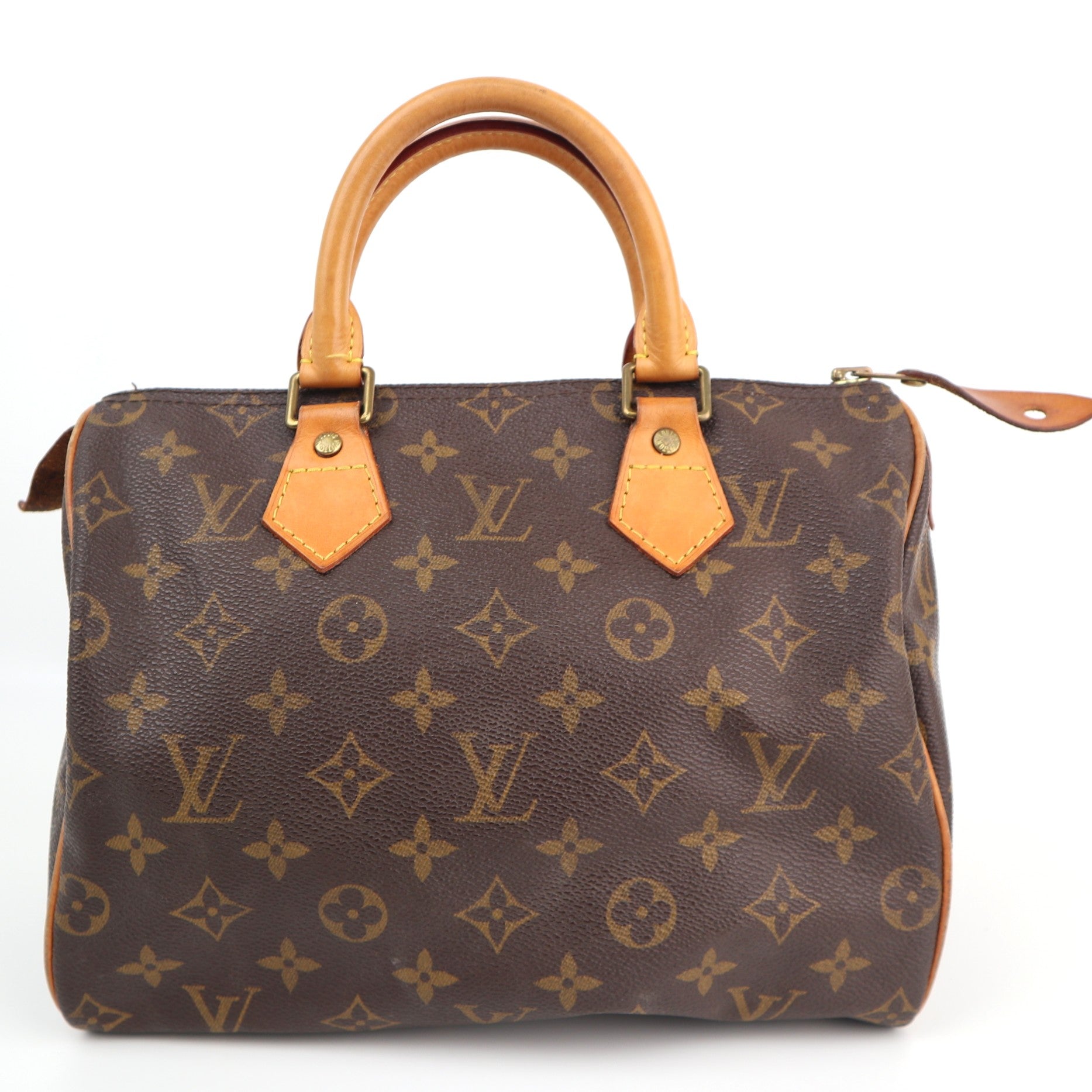 Louis Vuitton Monogram Canvas Speedy 25 Shoulder Bag C1593 | Pre-Owned Very Good Brown Monogram Canvas