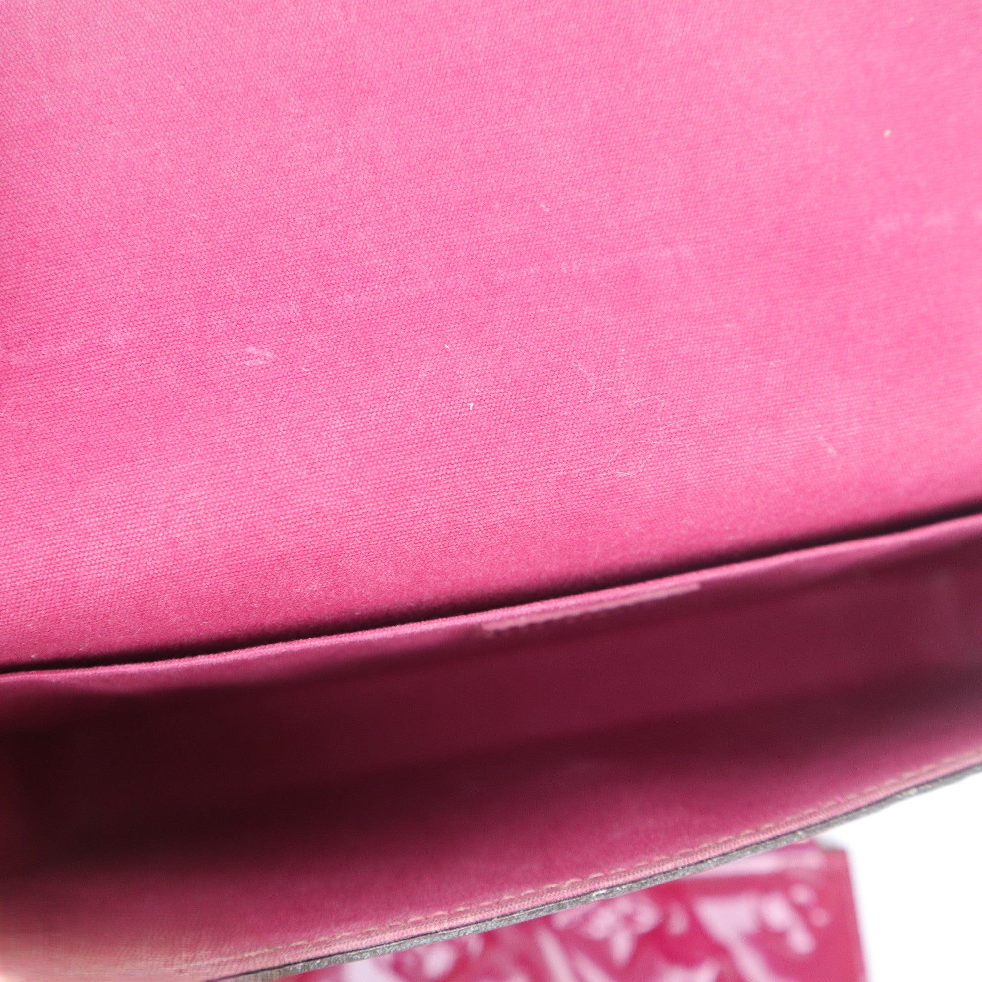 C1049 Louis Vuitton Pink Monogram Vernis Pochette Felicie-Pre Owned
