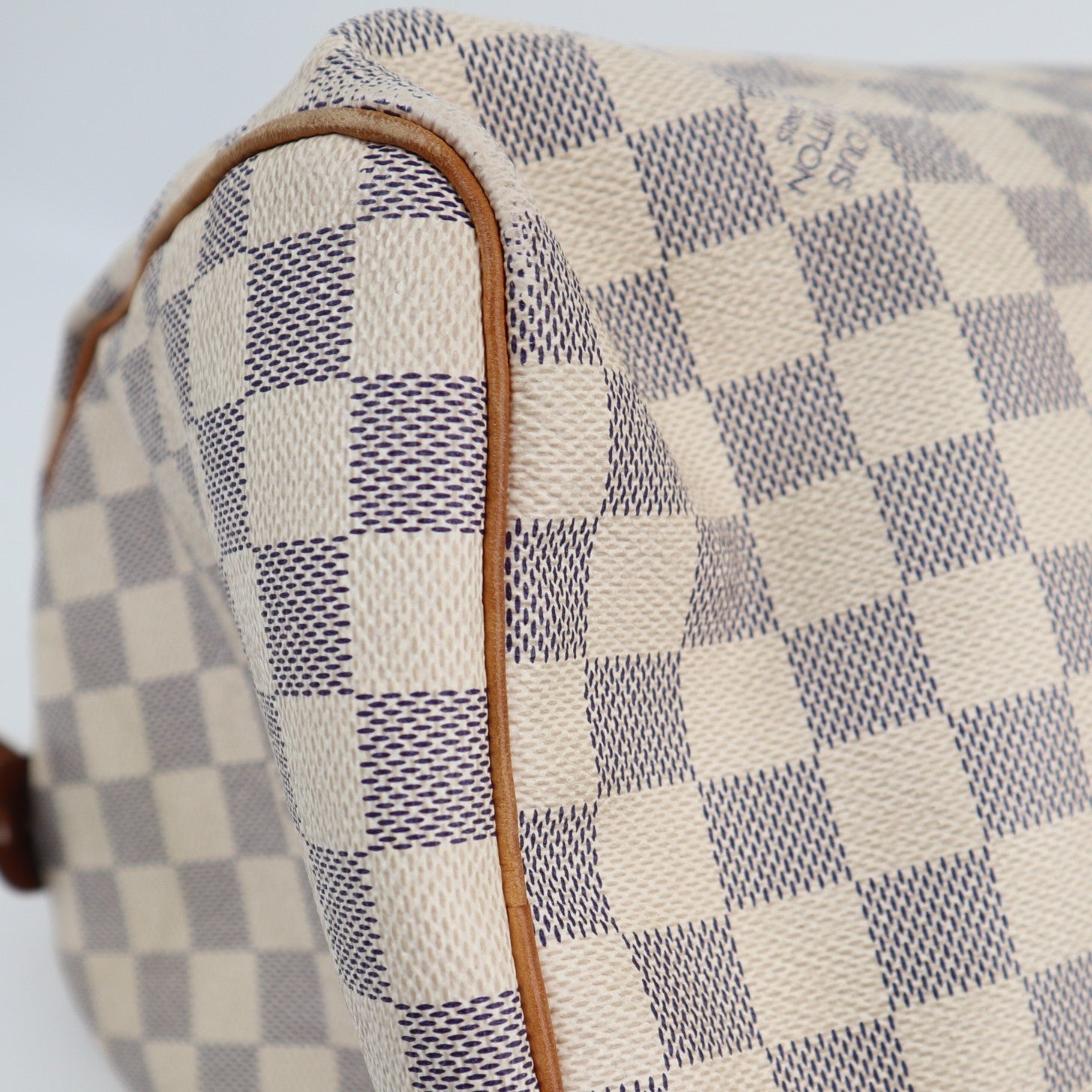 Louis Vuitton Damier Azur Canvas Speedy 30 Shoulder Bag C1594 | Pre-Owned Very Good Brown Damier Azur Canvas