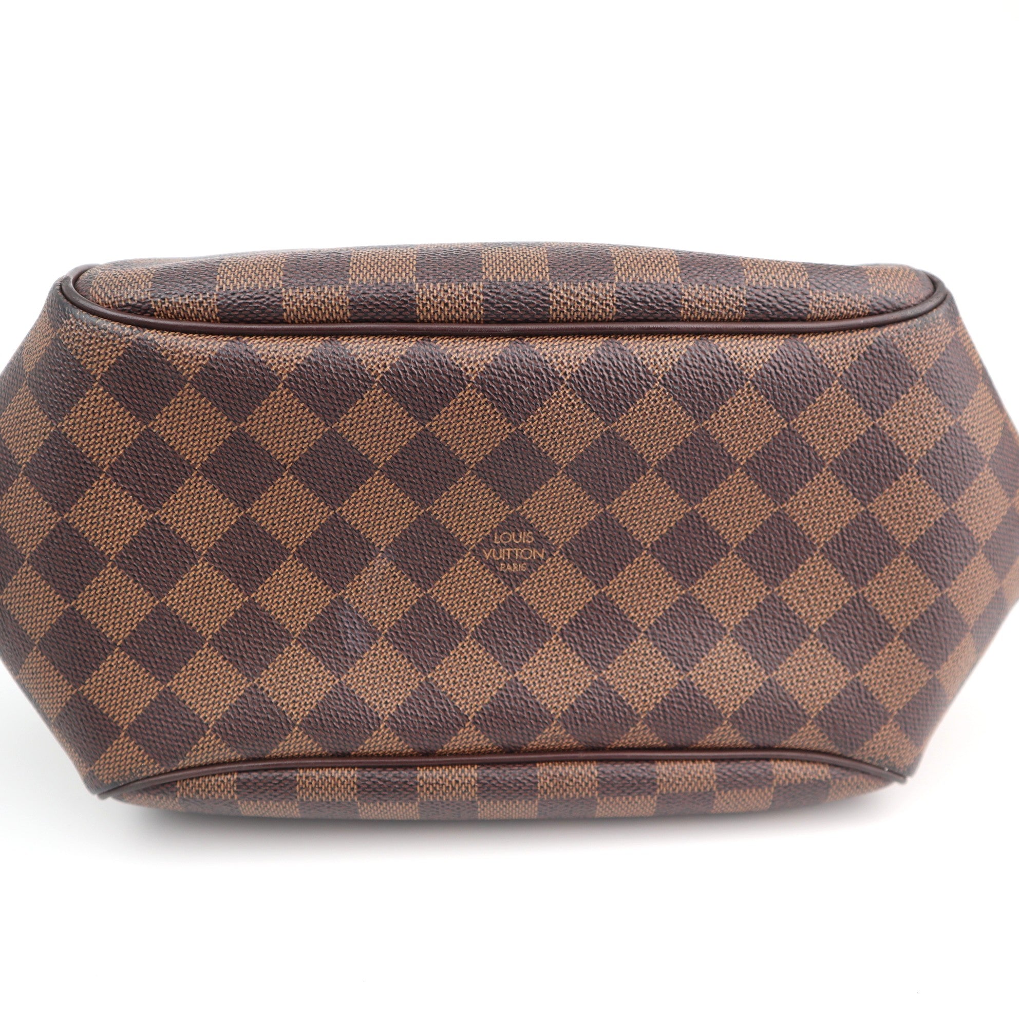 Louis Vuitton Damier Ebene Belem MM Shoulder Bag C1600 | Pre-Owned Good Brown Damier Ebene Canvas
