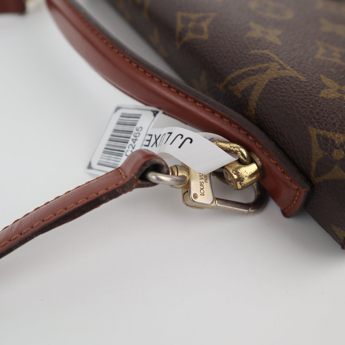 C2465 Louis Vuitton Top Handle Bag Monogram Canvas Monceau | Pre-Owned Very Good Brown Monogram Canvas