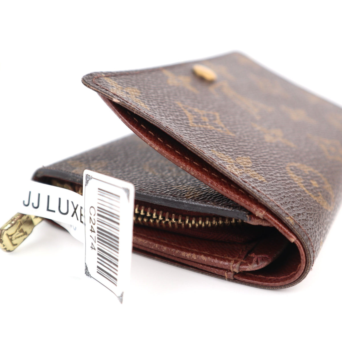 C2474 Louis Vuitton Wallet Vintage Monogram Wallet | Pre-Owned Very Good Brown Monogram Canvas