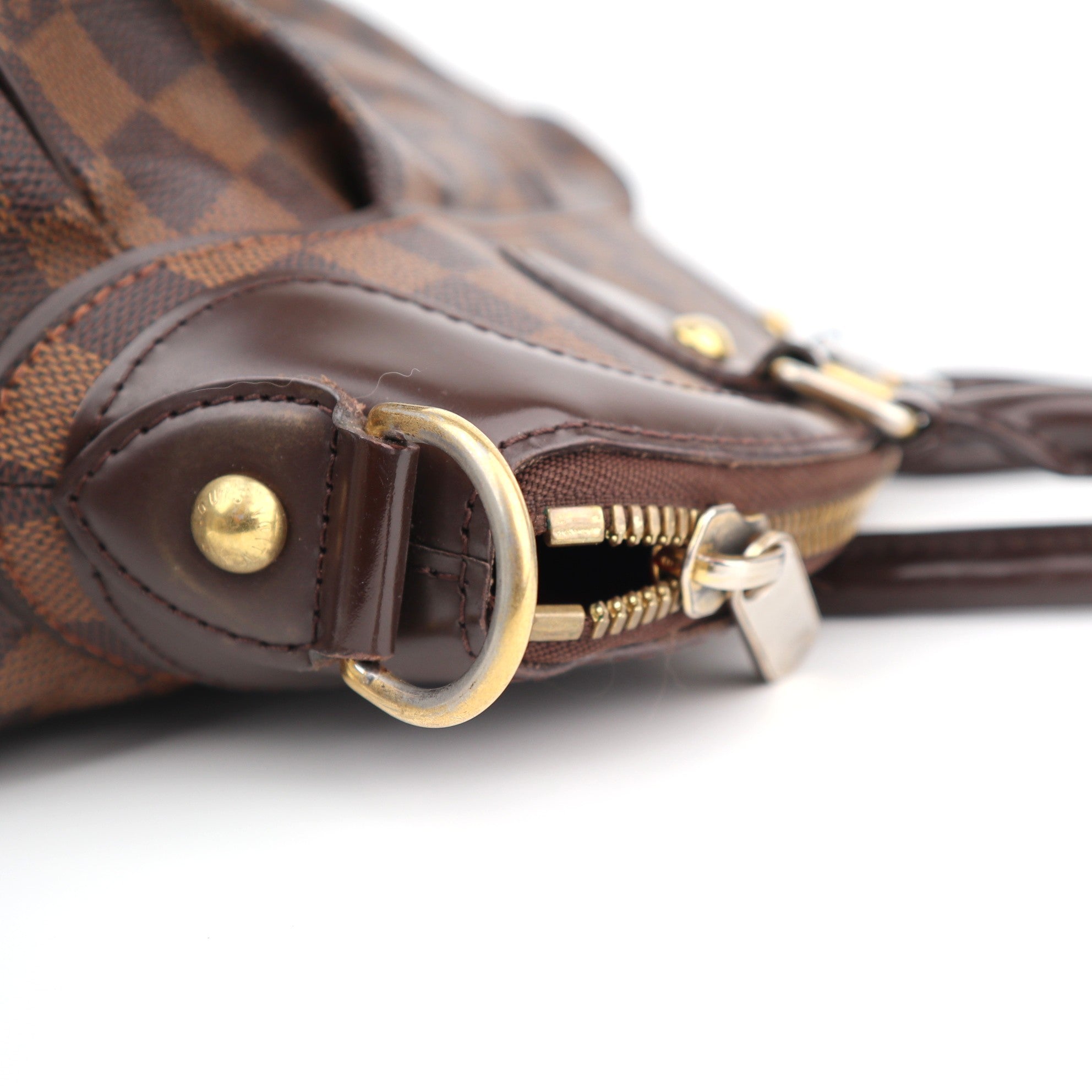 Louis Vuitton Damier Ebene Trevi PM Shoulder Bag C1611 | Pre-Owned Excellent Brown Damier Ebene Canvas