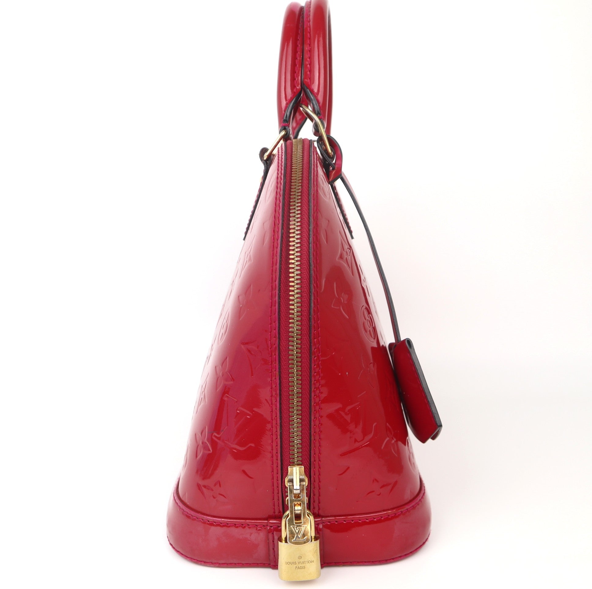 C1053 Louis Vuitton Monogram Vernis Alma PM Red-Pre Owned