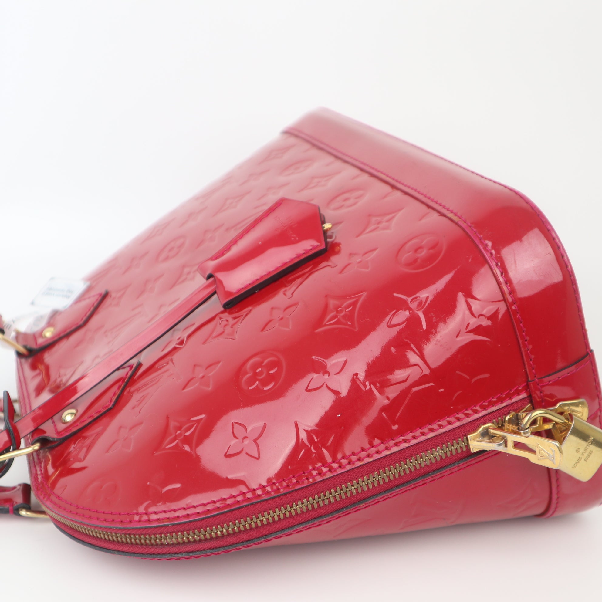 C1053 Louis Vuitton Monogram Vernis Alma PM Red-Pre Owned
