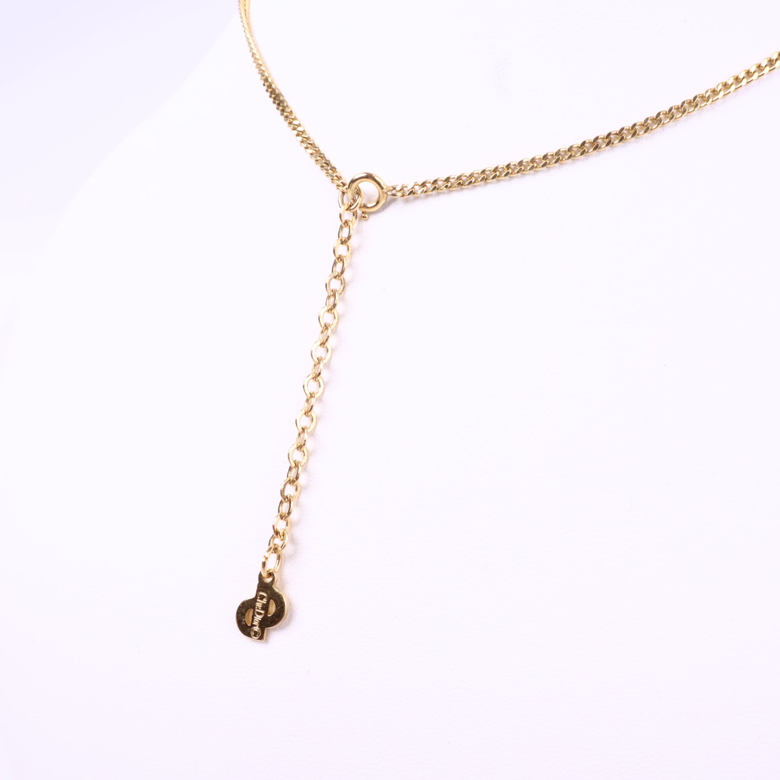 J3080 Christian Dior Necklace Logo | Pre-Owned Metal Dior logo