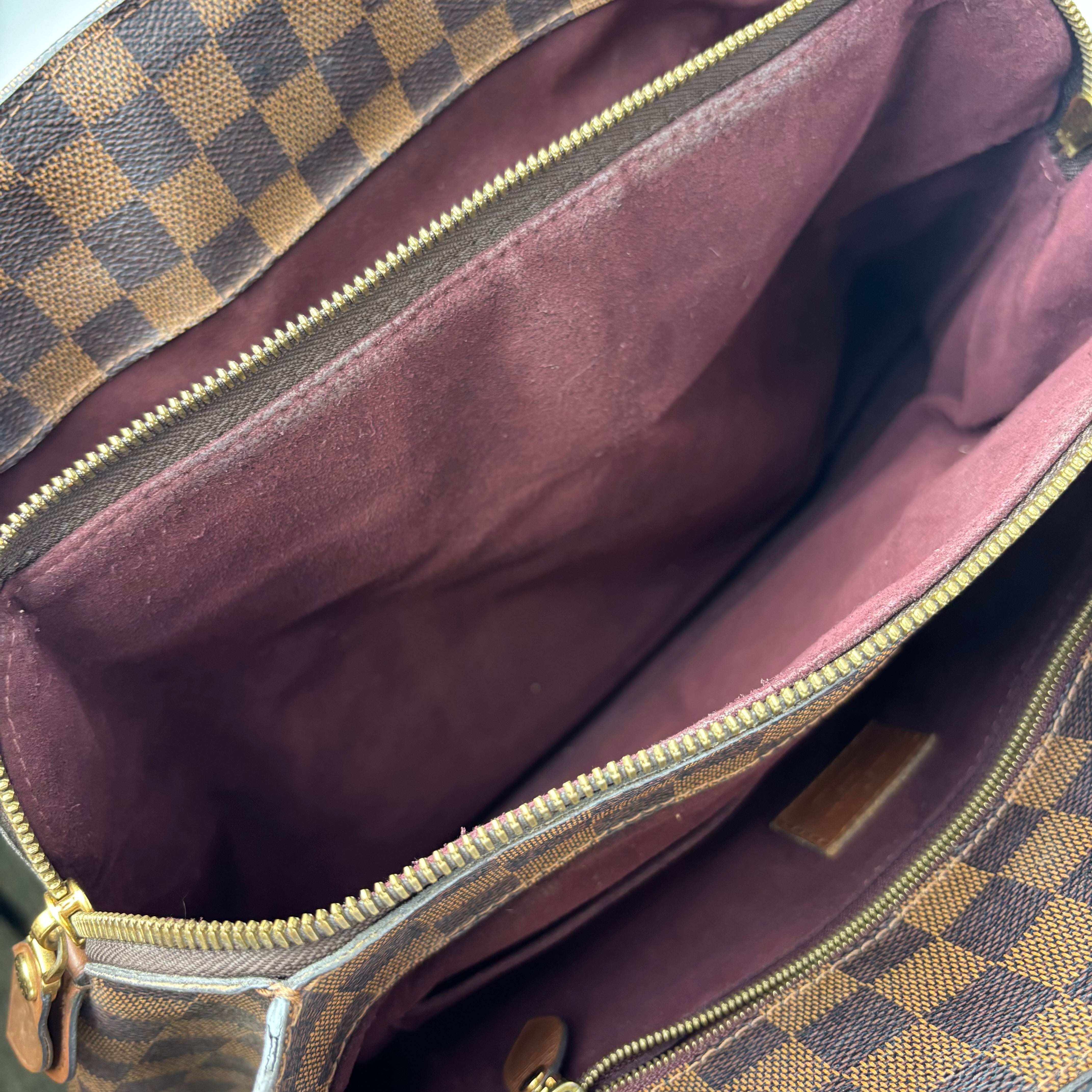 J1240-Louis Vuitton Damier Ascot Handbag Damier ebene- Pre Owned