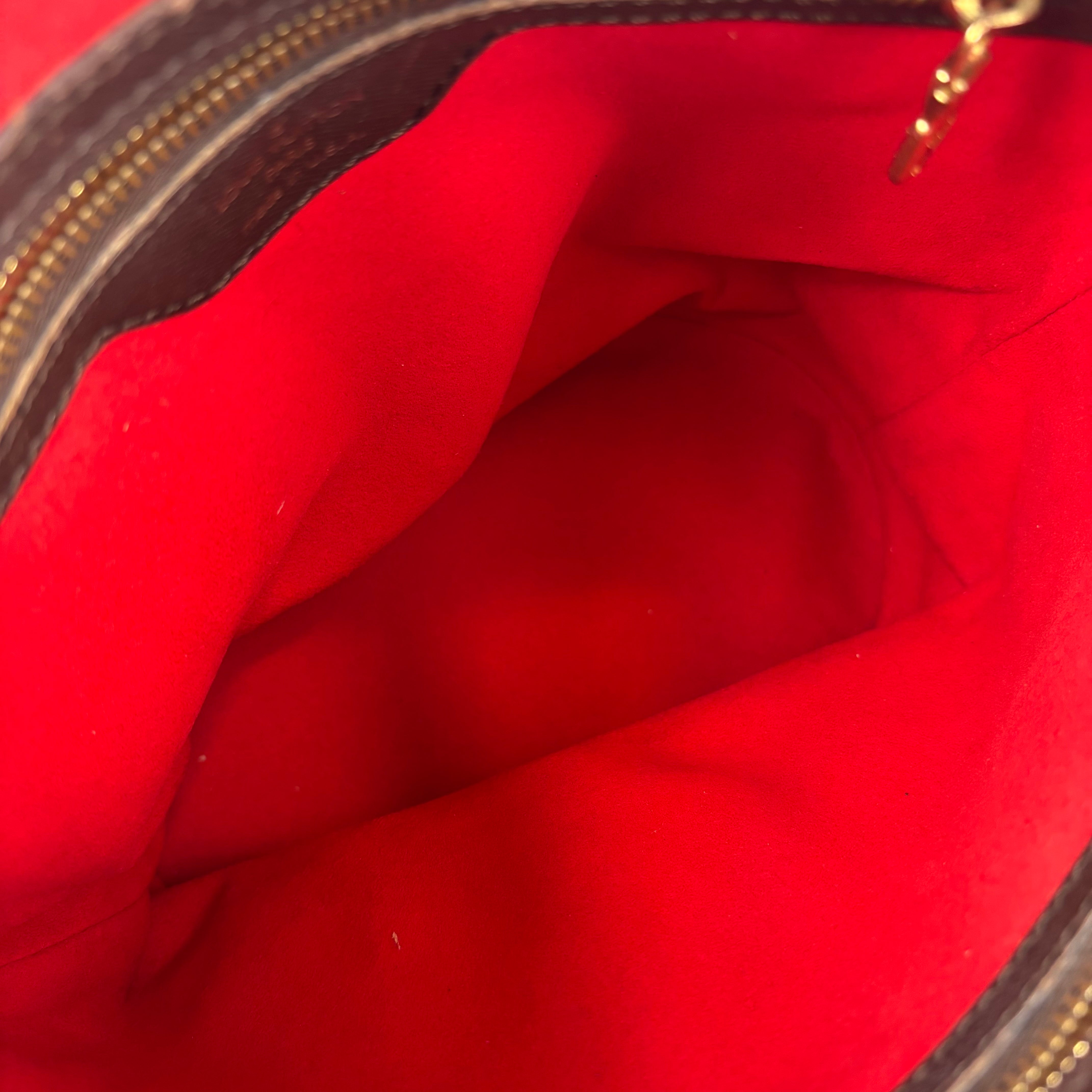 J1274-LOUIS VUITTON Marais Bucket Damier Ebene Canvas- Pre Owned