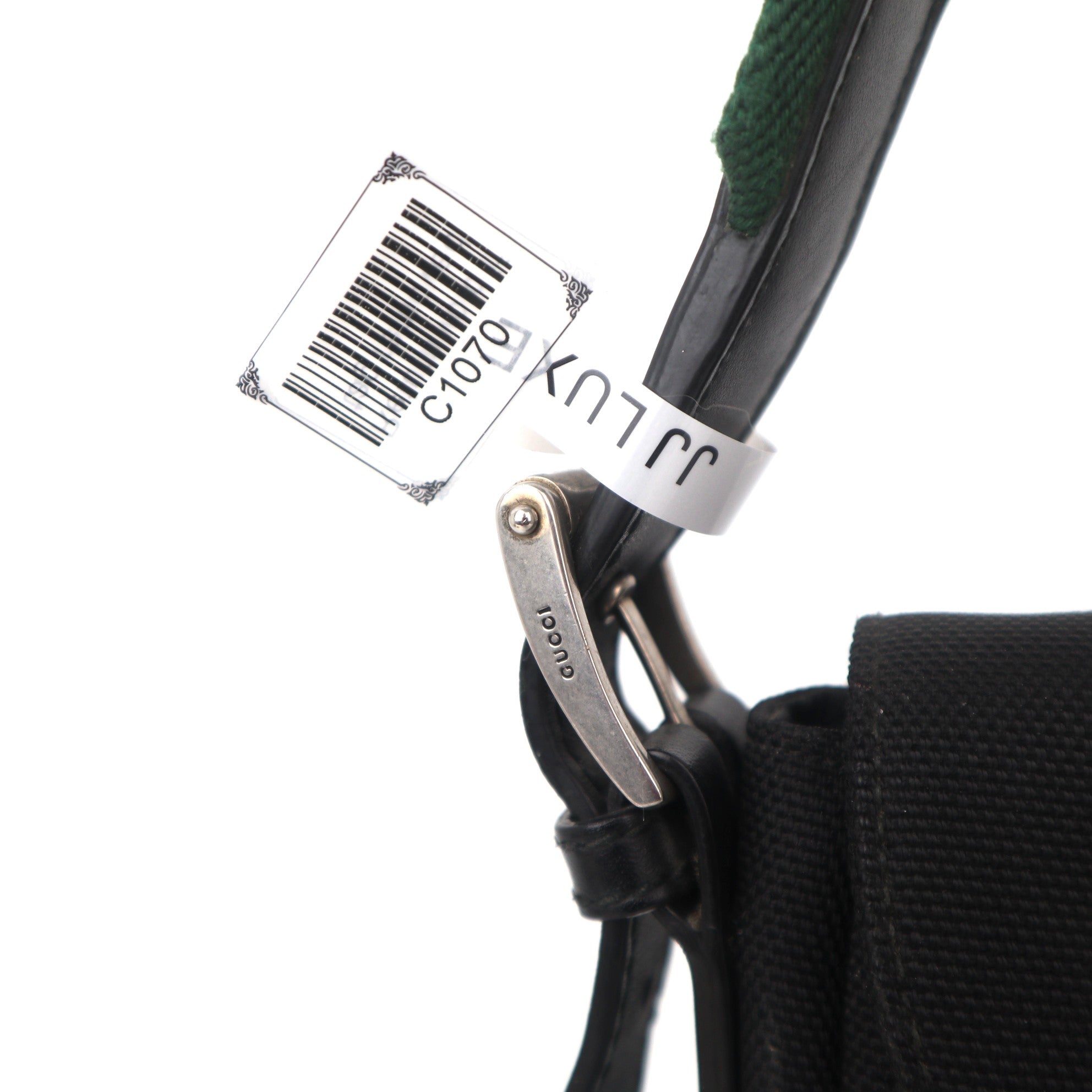 C1070 Gucci Techno Canvas Web Flap Messenger In Black -Pre Owned