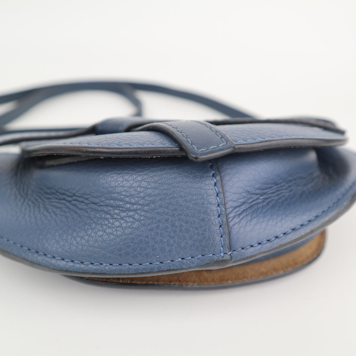 C2494 Loewe Shoulder Bag Gate Dual Mini Blue | Pre-Owned Very Good Blue Leather