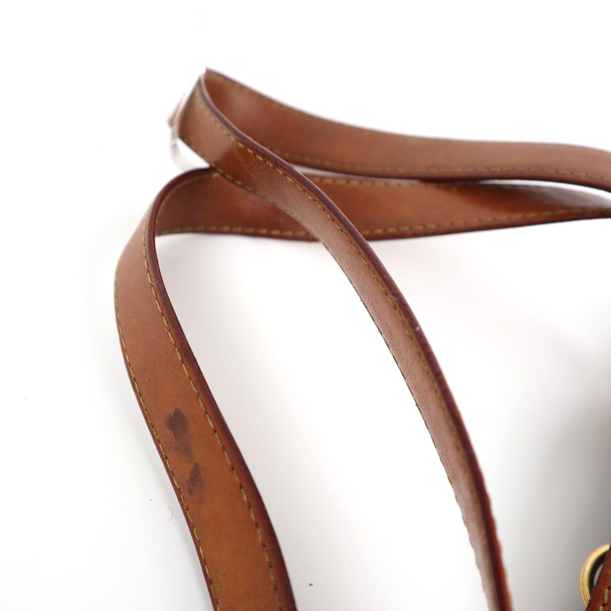 Louis Vuitton Damier Azur Hampstead MM Shoulder Bag C1627 | Pre-Owned Good Cream / Blue Damier Azur Canvas