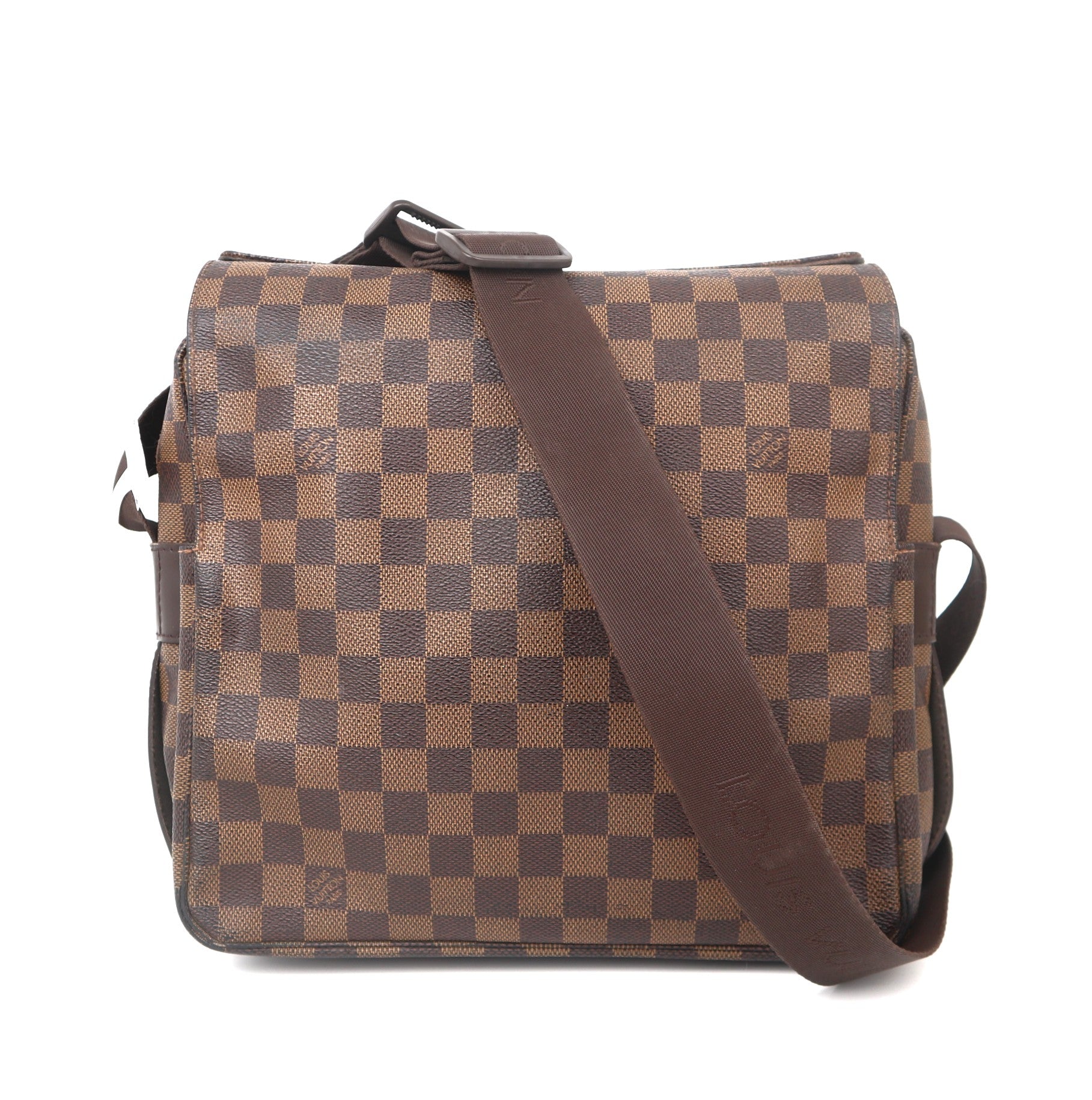 C1074 Louis Vuitton Naviglio Damier Ebene Canvas Messenger -Pre Owned