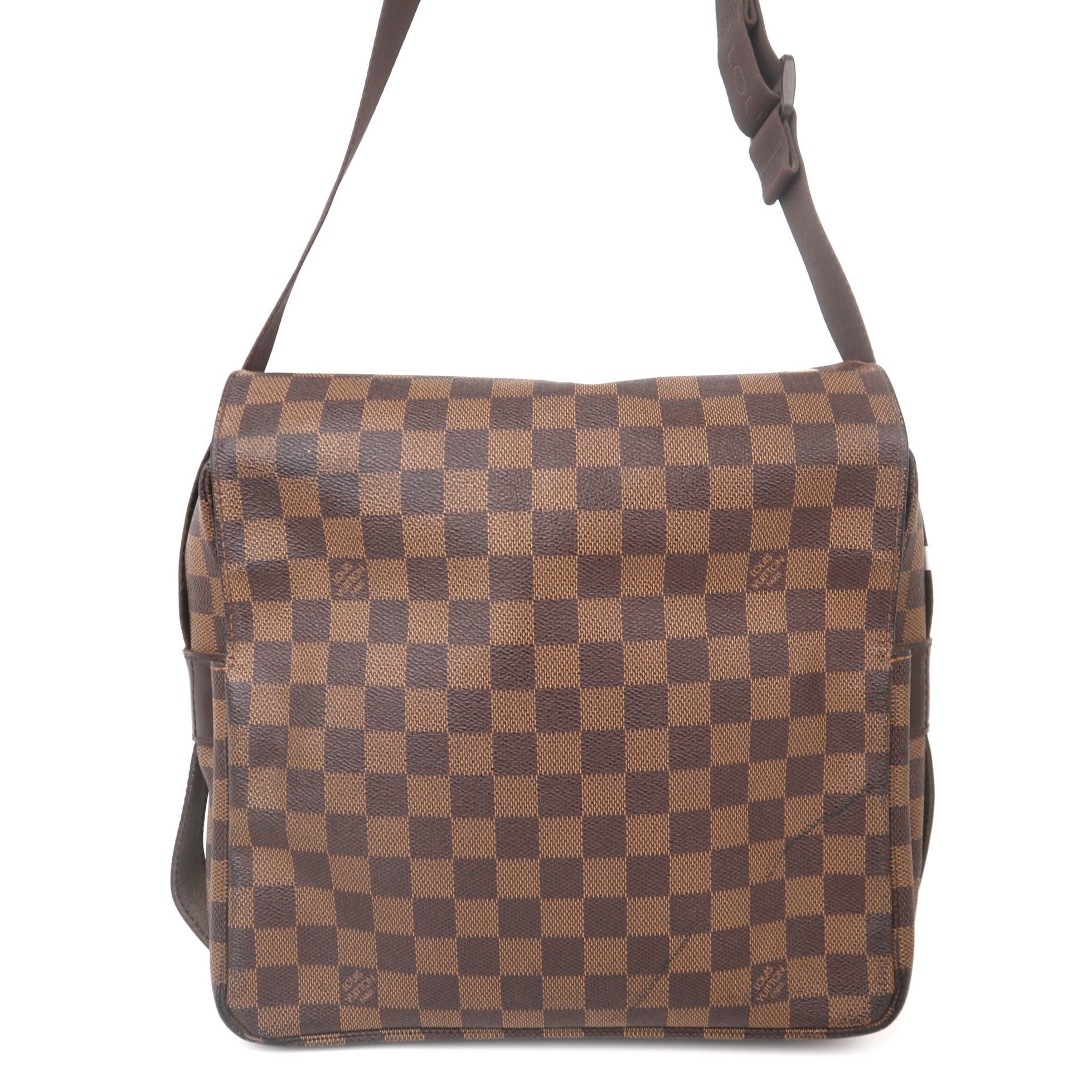 C1074 Louis Vuitton Naviglio Damier Ebene Canvas Messenger -Pre Owned