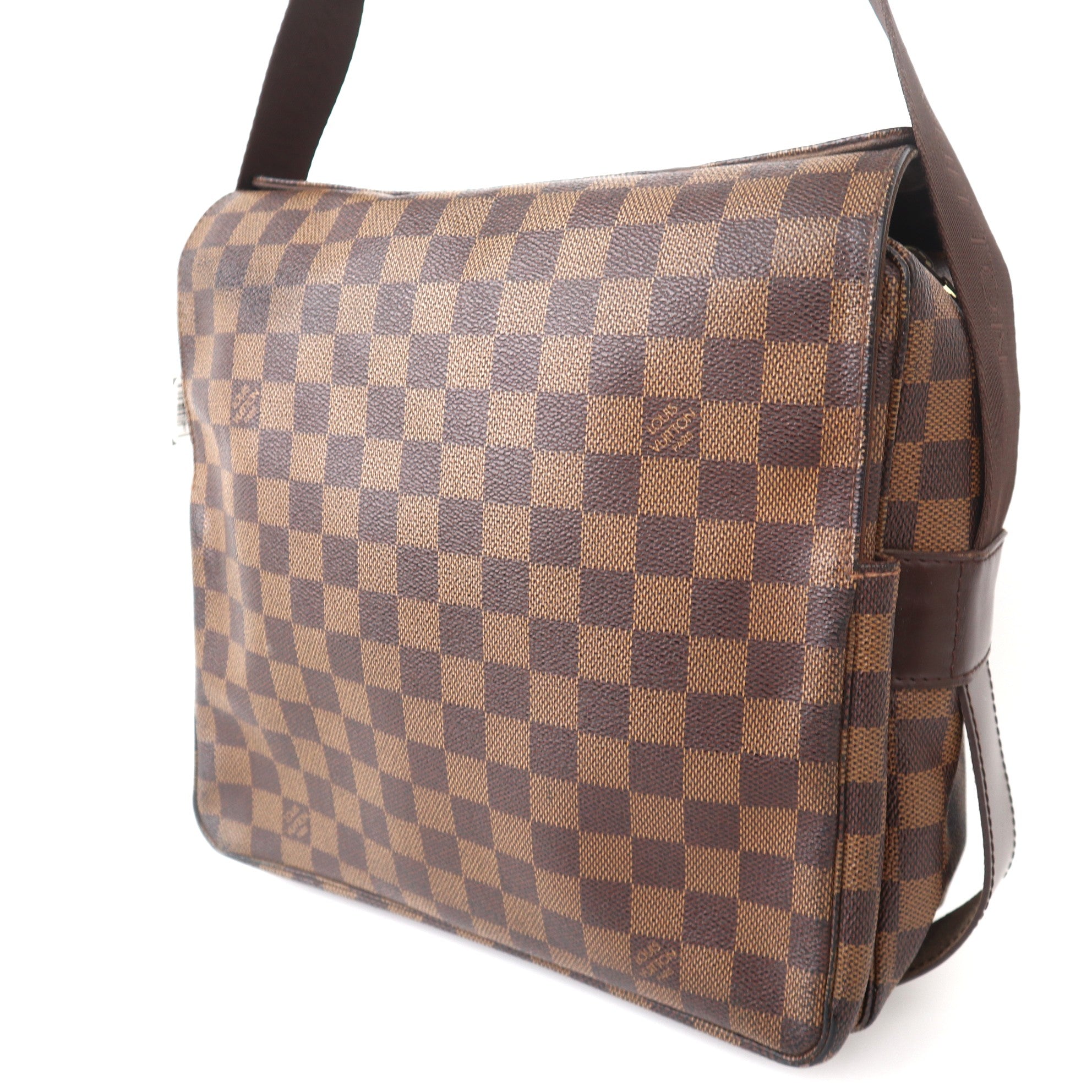 C1074 Louis Vuitton Naviglio Damier Ebene Canvas Messenger -Pre Owned