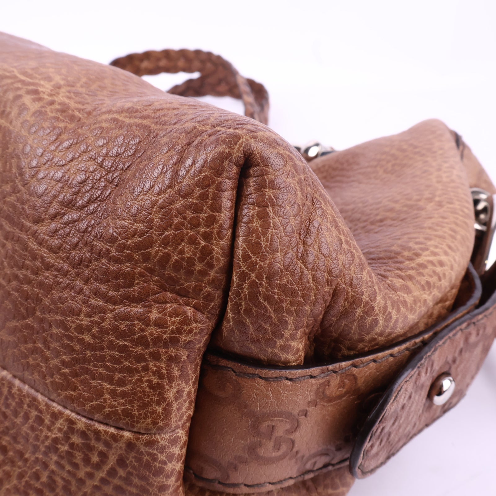 J2934 Gucci Shoulder Bag Bamboo Bar | Pre-Owned Calfskin leather Plain