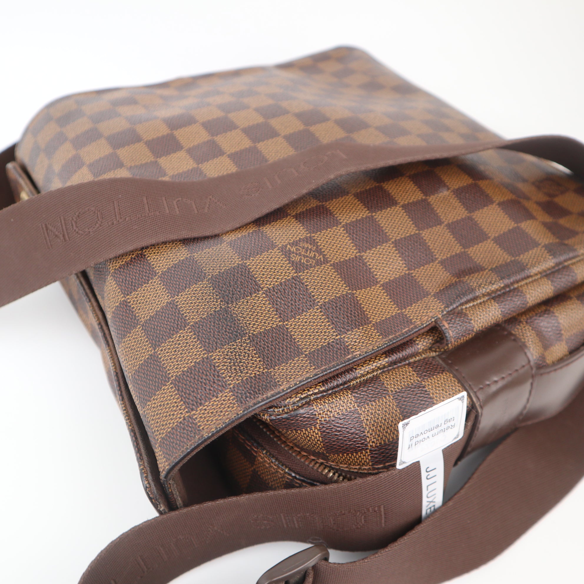 C1074 Louis Vuitton Naviglio Damier Ebene Canvas Messenger -Pre Owned
