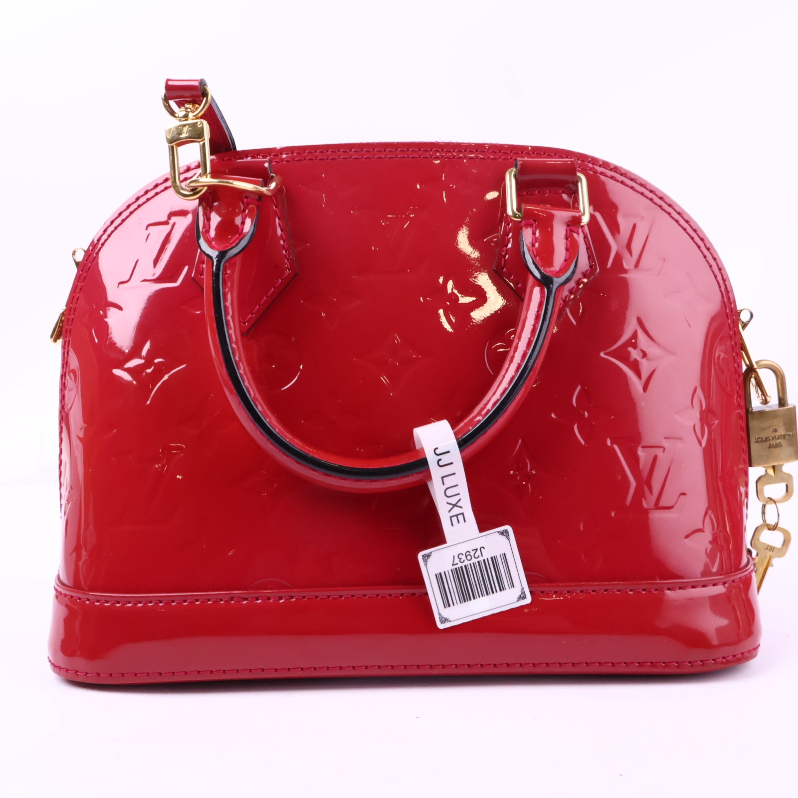 J2937 Louis Vuitton Shoulder Bag Alma BB | Pre-Owned Pink Patent Leather Monogram