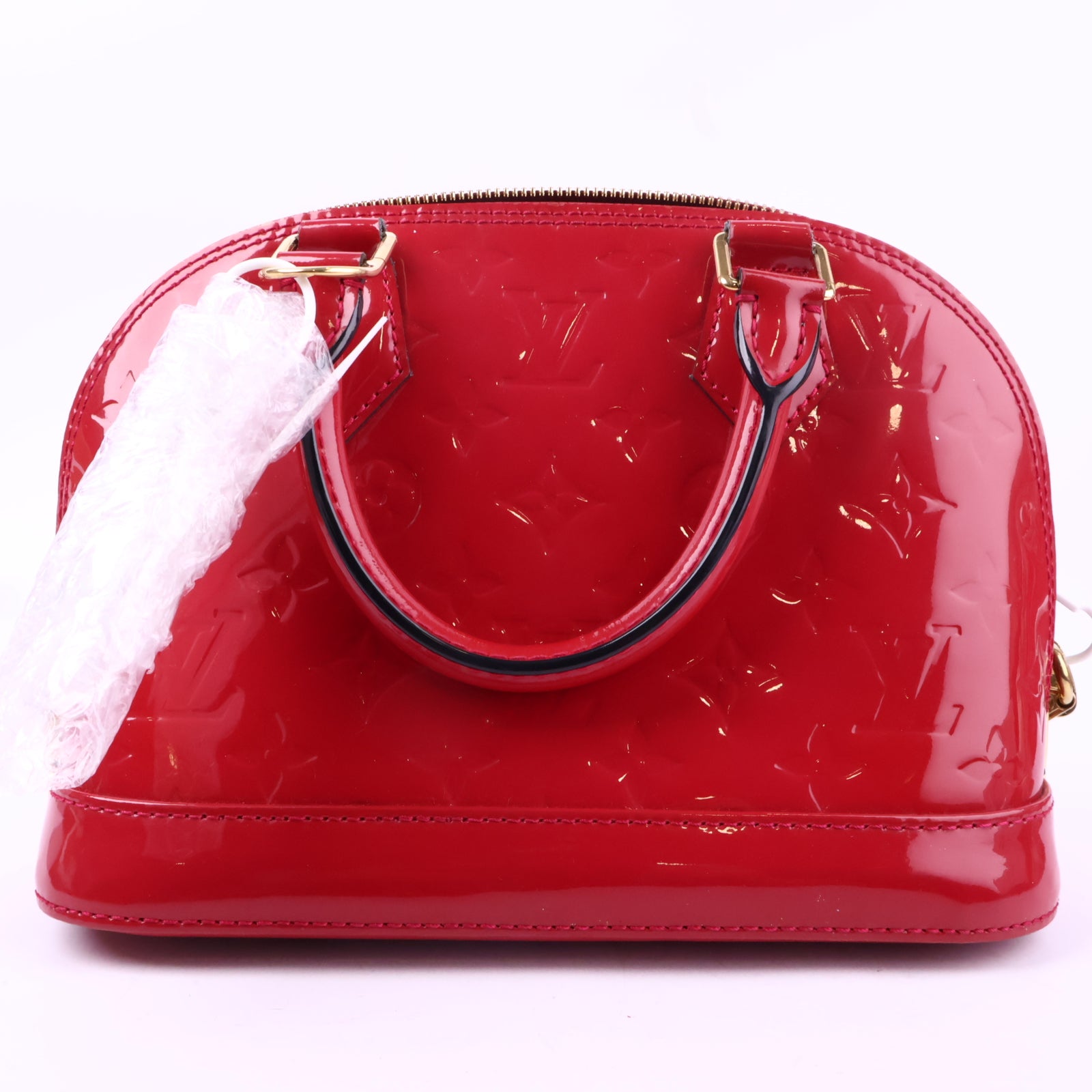 J2938 Louis Vuitton Shoulder Bag Alma BB | Pre-Owned Pink Patent Leather Monogram