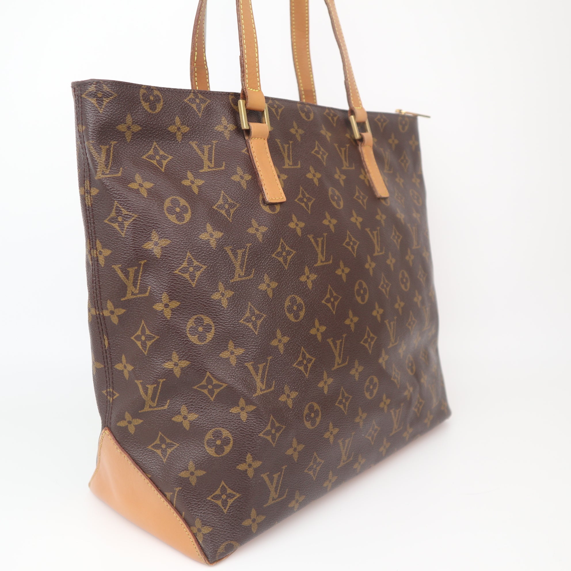 C1076 Louis Vuitton Cabas Mezzo Monogram Tote Bag-Pre Owned