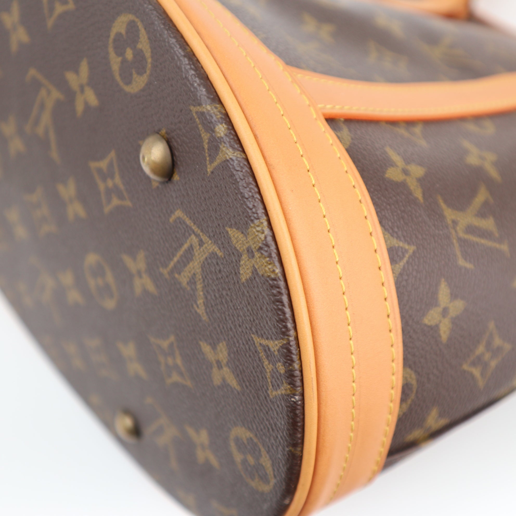 C2506R Louis Vuitton Bucket Bag Monogram Canvas Bucket GM Bag | Pre-Owned Excellent Brown Monogram Canvas