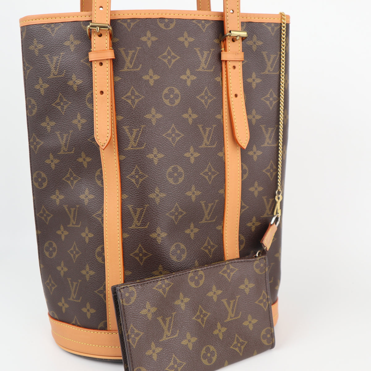 C2506R Louis Vuitton Bucket Bag Monogram Canvas Bucket GM Bag | Pre-Owned Excellent Brown Monogram Canvas