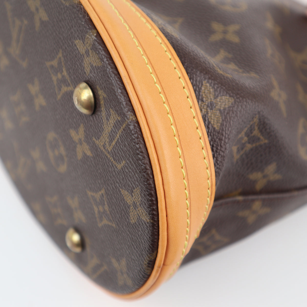 C2507R Louis Vuitton Bucket Bag Monogram Canvas Marais Bucket | Pre-Owned Excellent Brown Monogram Canvas