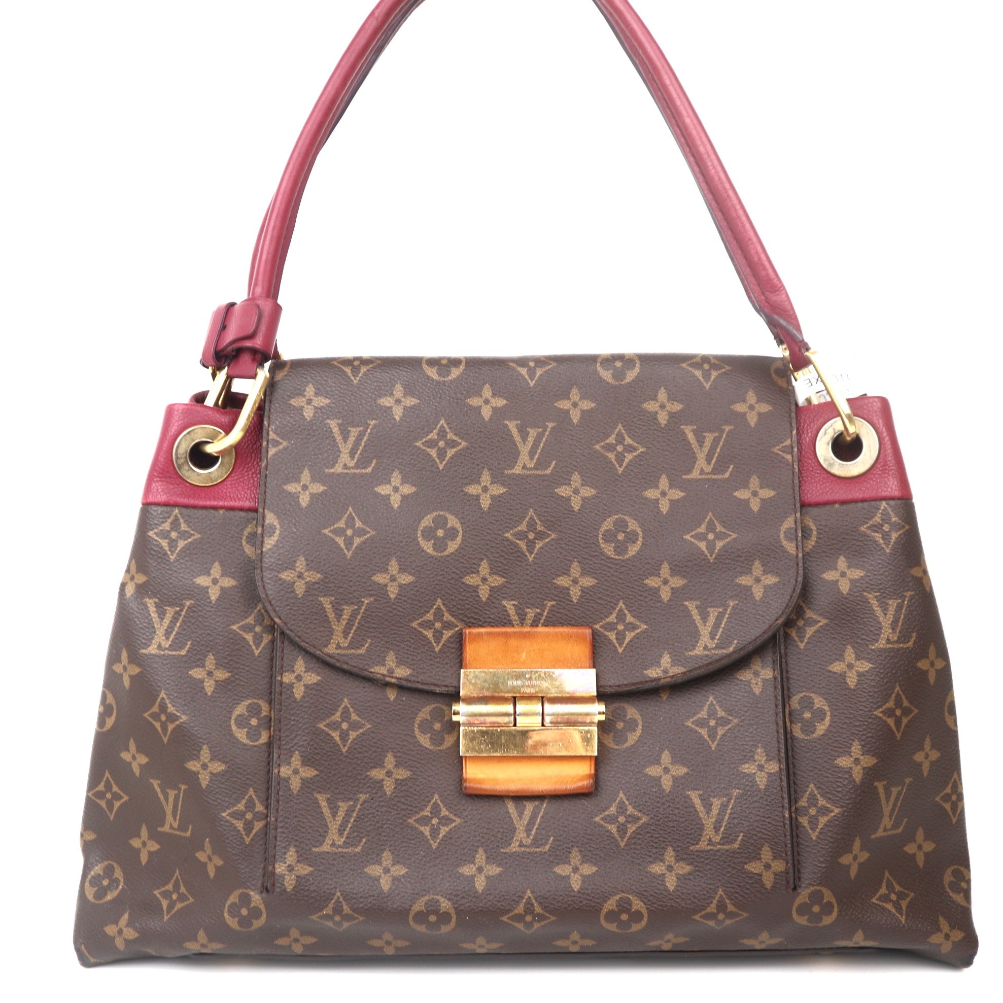 C1080 Louis Vuitton Bordeaux Monogram Canvas Olympe Bag-Pre Owned