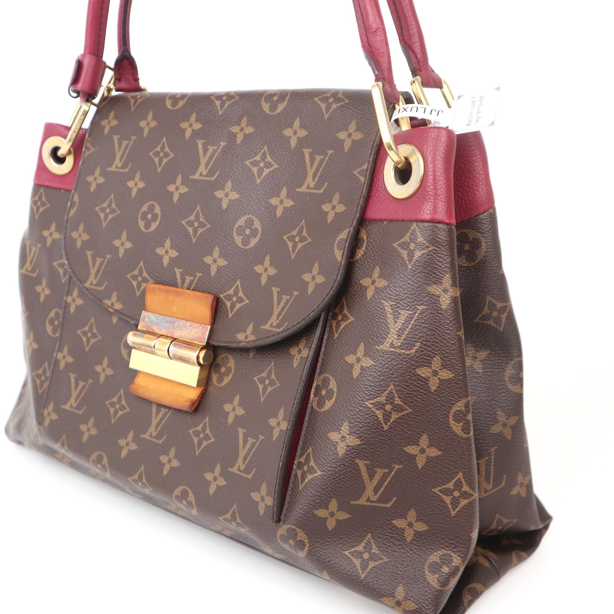 C1080 Louis Vuitton Bordeaux Monogram Canvas Olympe Bag-Pre Owned