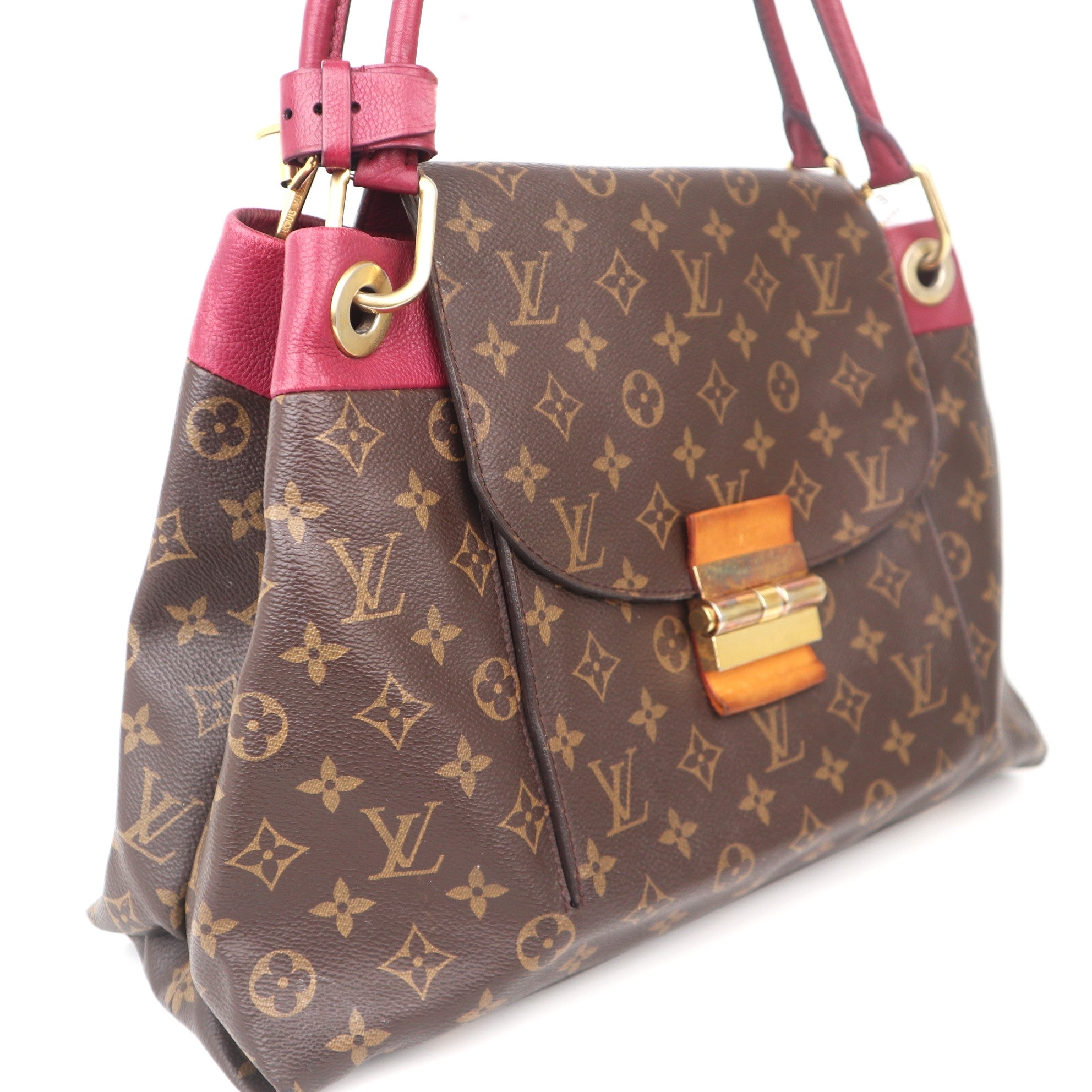 C1080 Louis Vuitton Bordeaux Monogram Canvas Olympe Bag-Pre Owned