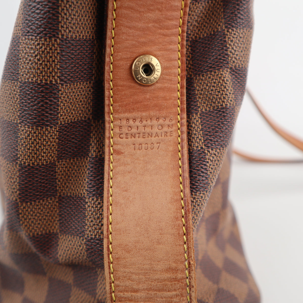 C2516 Louis Vuitton Shoulder Bag Centenaire Edition Damier Ebene Columbine | Pre-Owned Very Good Brown Damier Ebene Coated Canvas