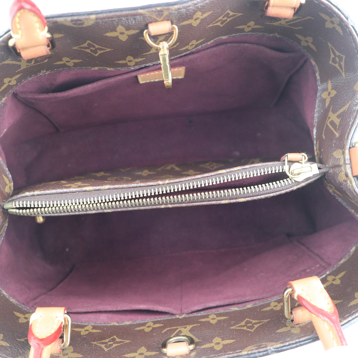 C2519R Louis Vuitton Top Handle Bag Monogram Montaigne BB | Pre-Owned Very Good Brown Monogram Coated Canvas