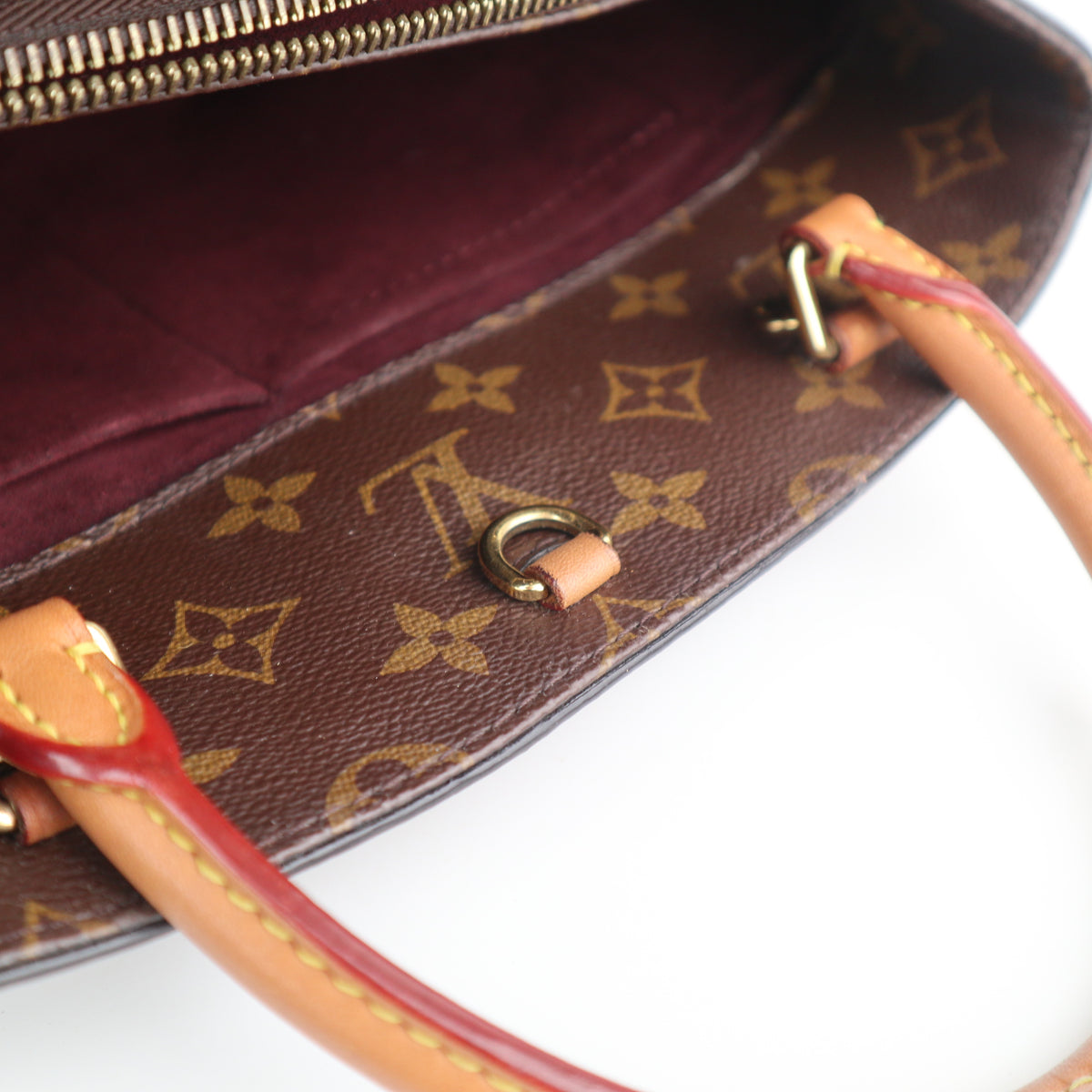C2519R Louis Vuitton Top Handle Bag Monogram Montaigne BB | Pre-Owned Very Good Brown Monogram Coated Canvas
