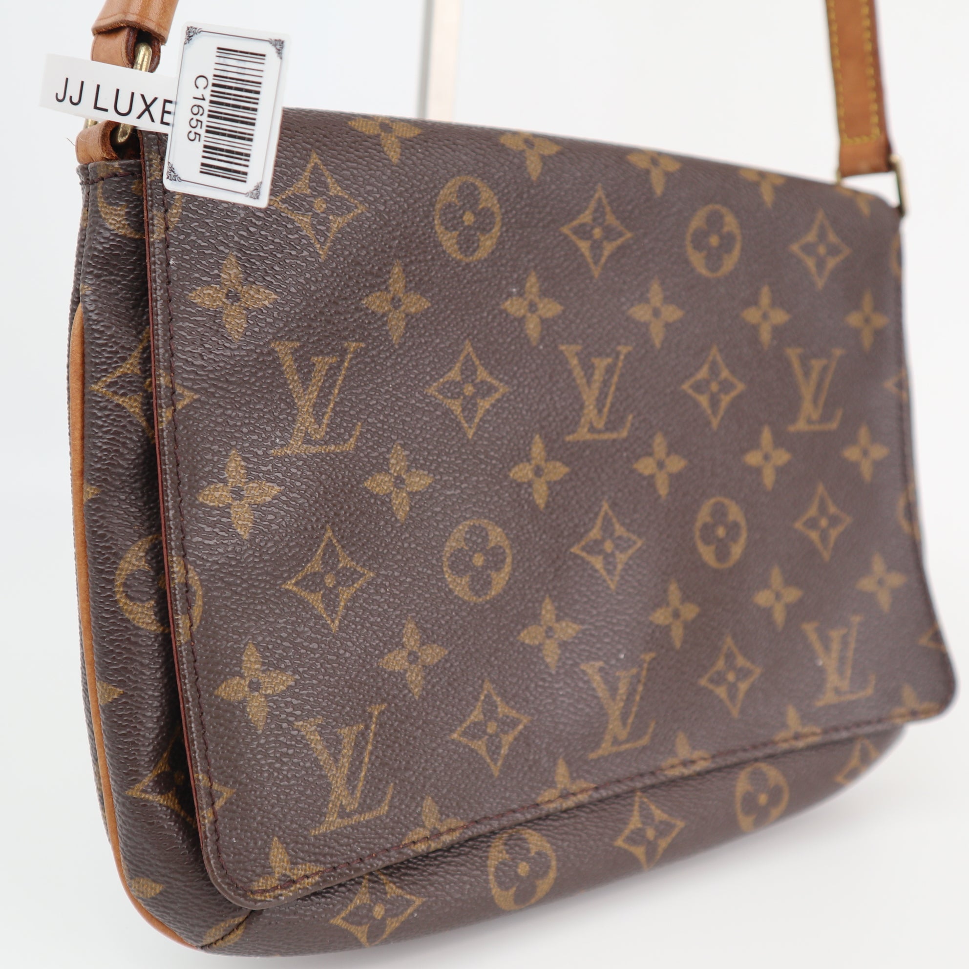 Louis Vuitton Monogram Musette Tango Shoulder Bag C1655 | Pre-Owned Very Good Brown Monogram Canvas