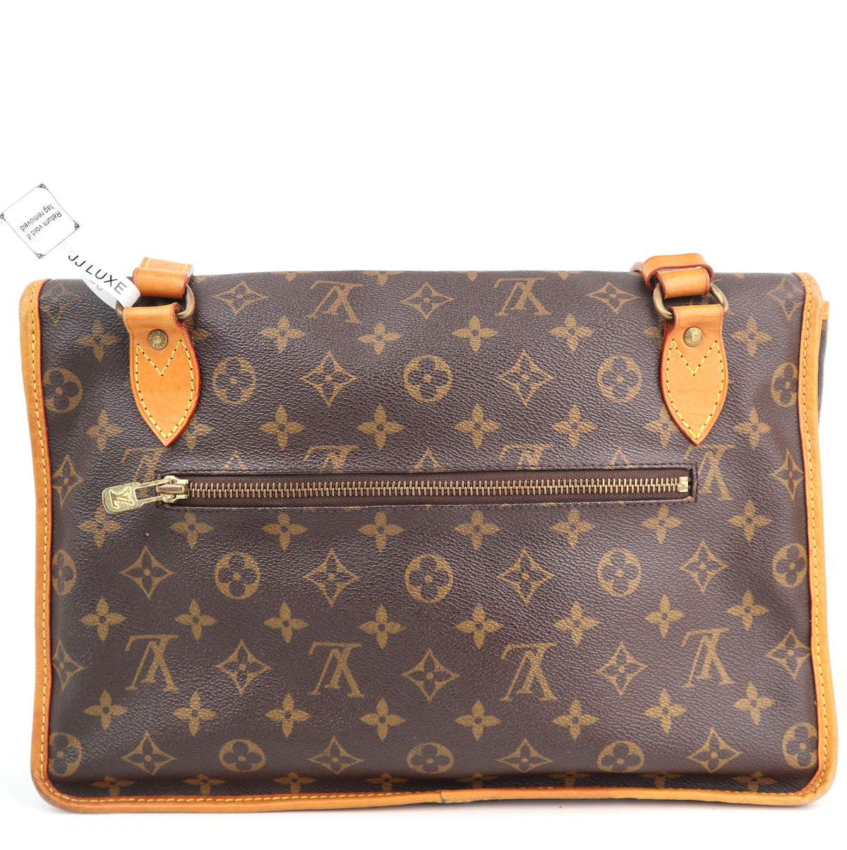 C2522R Louis Vuitton Crossbody Bag Monogram Sac Gibecière MM | Pre-Owned Very Good Brown Monogram Coated Canvas