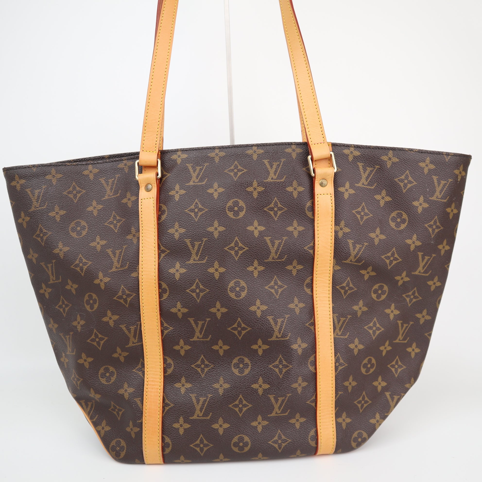 Louis Vuitton Monogram Canvas Sac Shopping Tote Shoulder Bag C1661R | Pre-Owned Very Good Brown Monogram Canvas