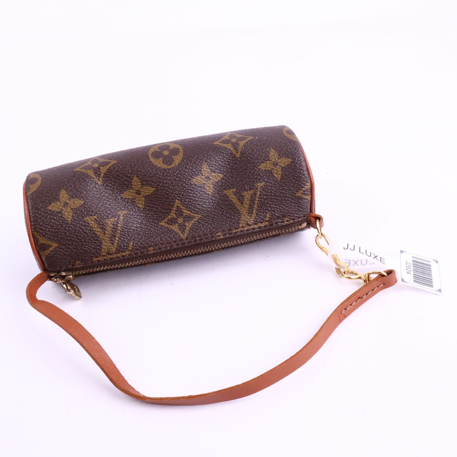 J2924R Louis Vuitton Mini Bag Monogram Canvas Papillon Mini Pochette | Pre-Owned Brown Monogram Coated Canvas; Leather