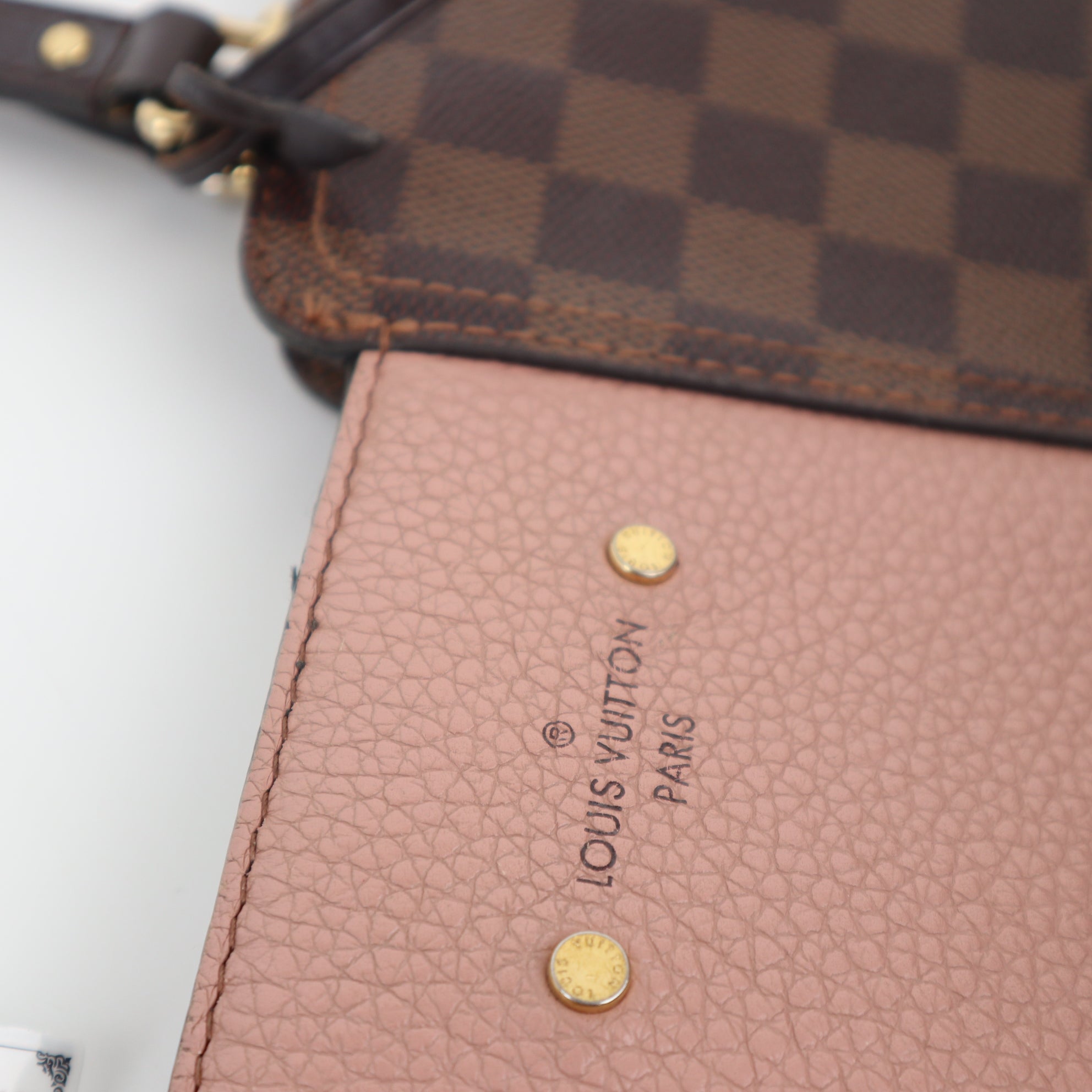 Louis Vuitton Damier Ebene Jersey Magnolia Shoulder Bag C1671 | Pre-Owned Very Good Brown Damier Ebene Canvas
